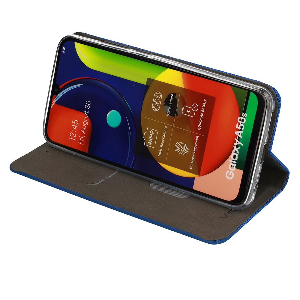 Etui zamykane z klapk� i magnesem Vennus Sensitive Book niebieski Huawei P30 Lite / 6