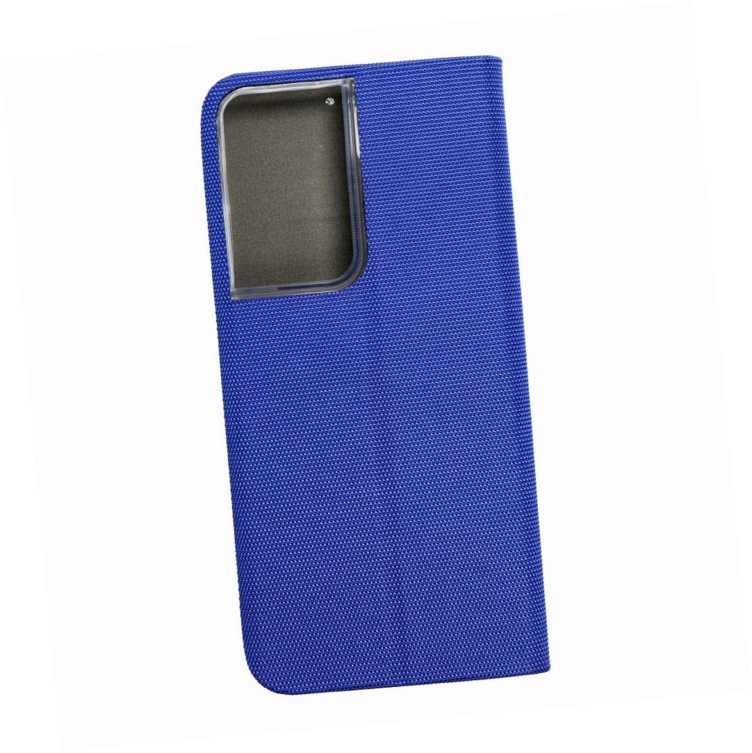 Etui zamykane z klapk i magnesem Vennus Sensitive Book niebieski Samsung s21 Ultra