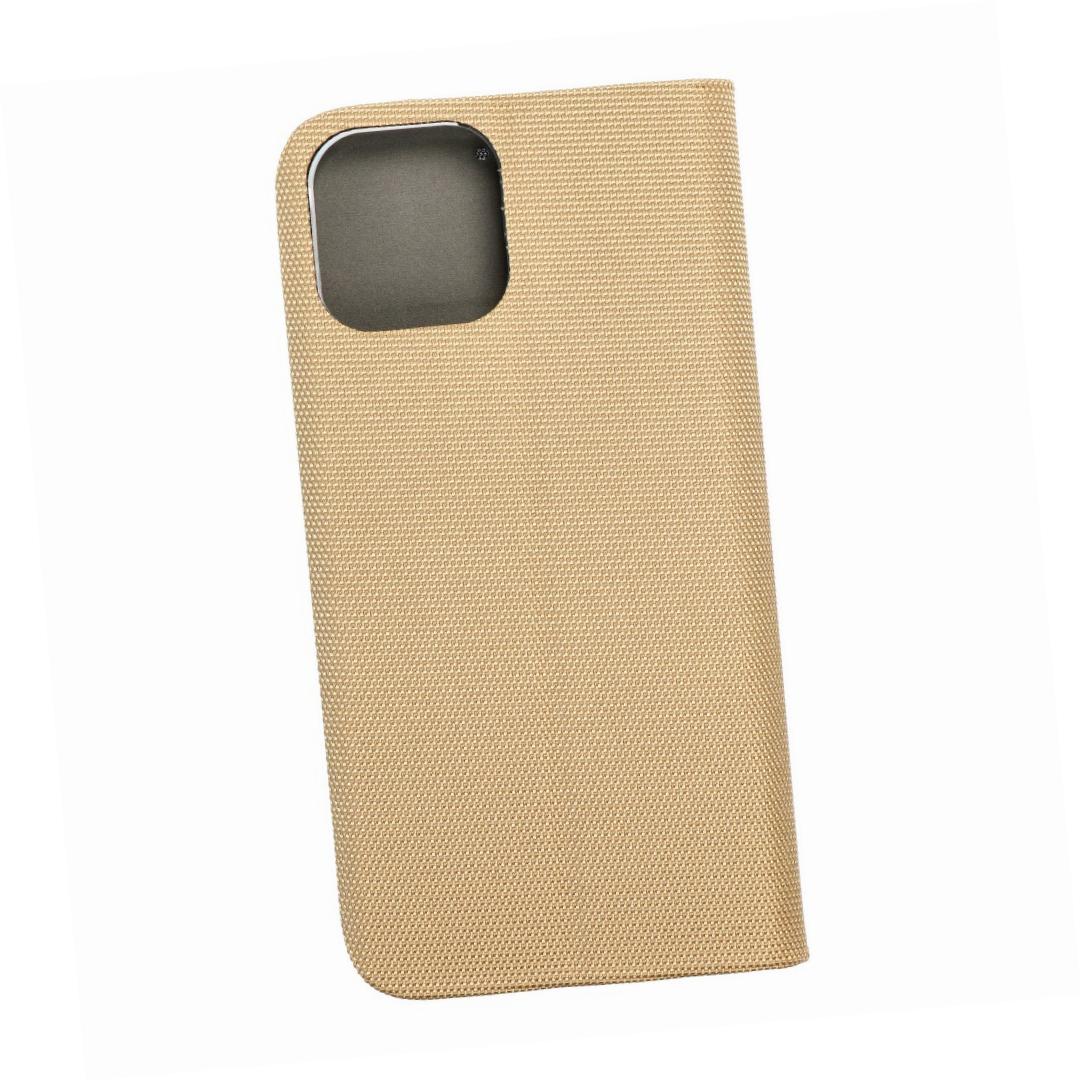 Etui zamykane z klapk� i magnesem Vennus Sensitive Book z�oty Apple iPhone 12 Pro Max