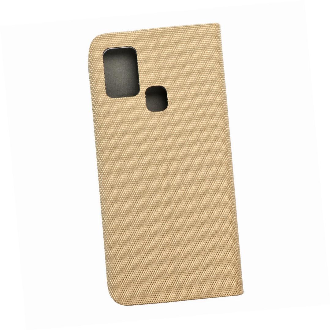 Etui zamykane z klapk� i magnesem Vennus Sensitive Book z�oty Samsung Galaxy A21s