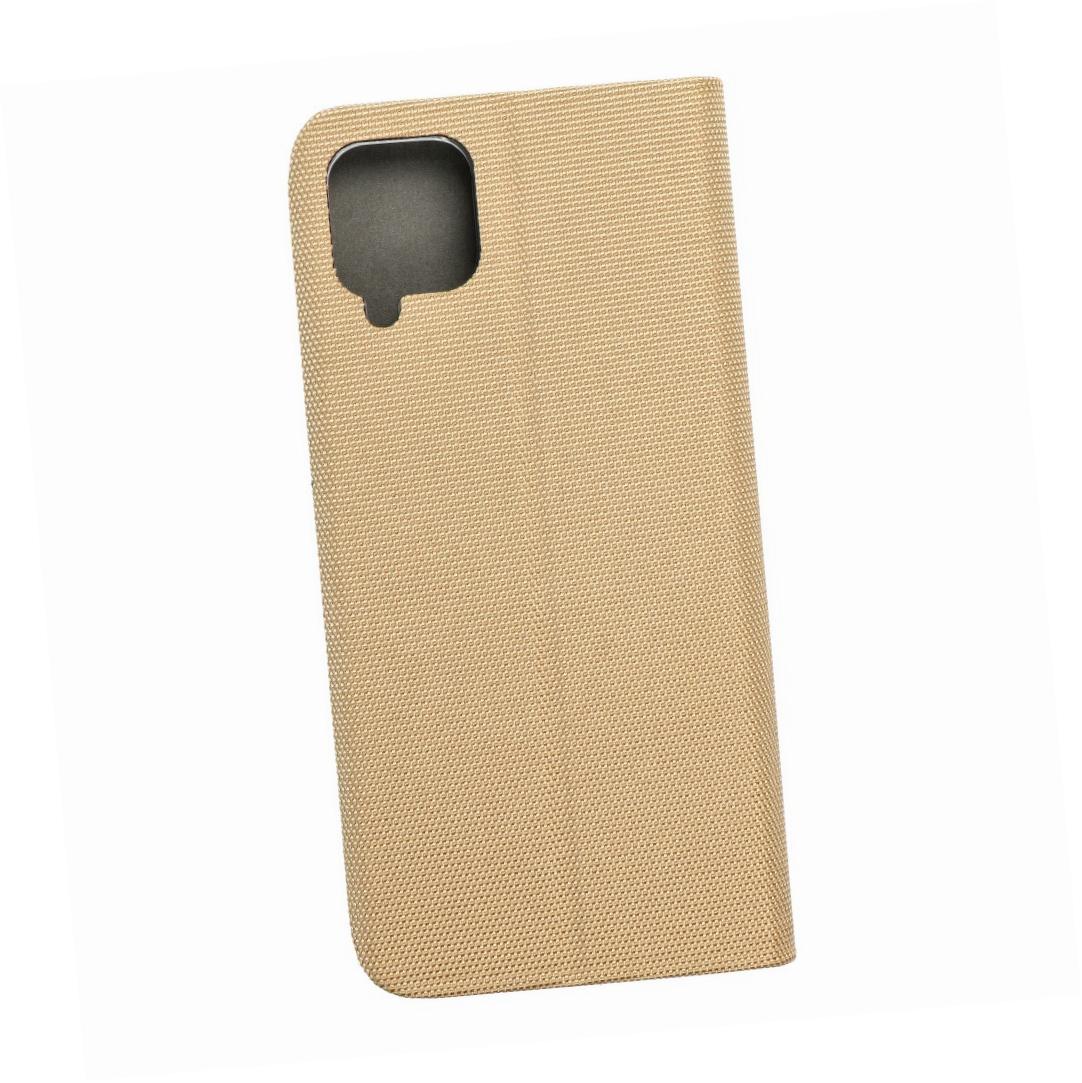 Etui zamykane z klapk� i magnesem Vennus Sensitive Book z�oty Samsung Galaxy M12