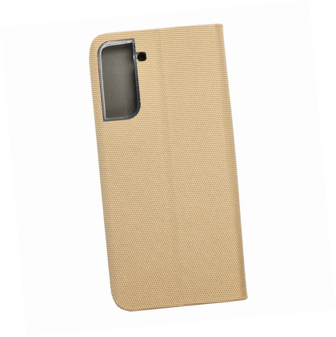 Etui zamykane z klapk� i magnesem Vennus Sensitive Book z�oty Samsung s21 Plus