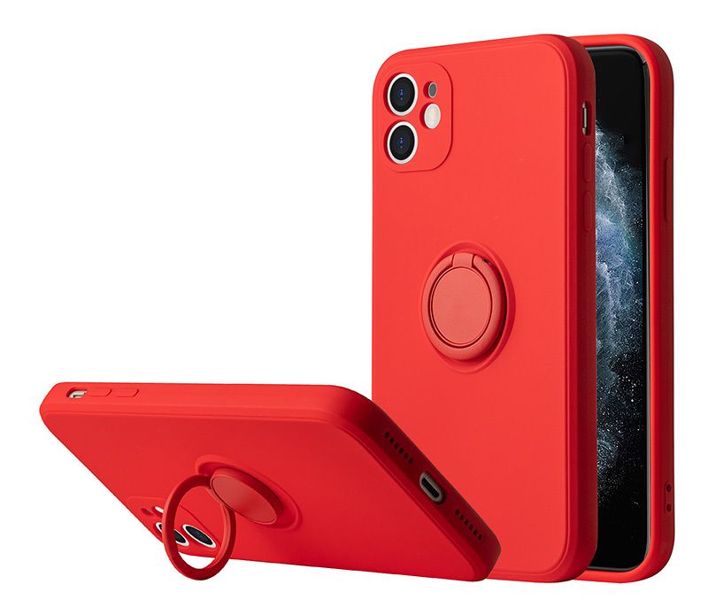 Pokrowiec Vennus Silicone Ring czerwony Apple iPhone 12 Pro Max / 2