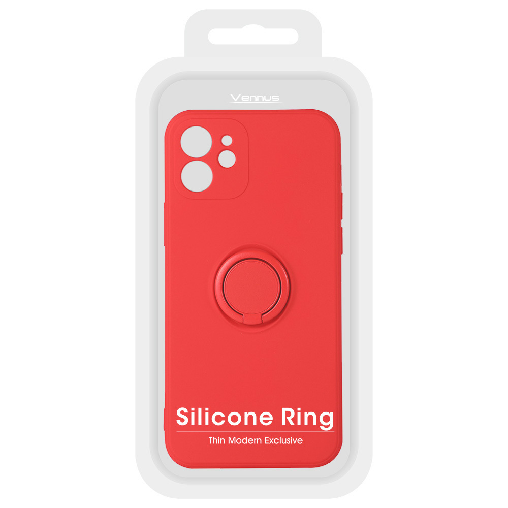 Pokrowiec Vennus Silicone Ring czerwony Apple iPhone 14 Pro Max / 6