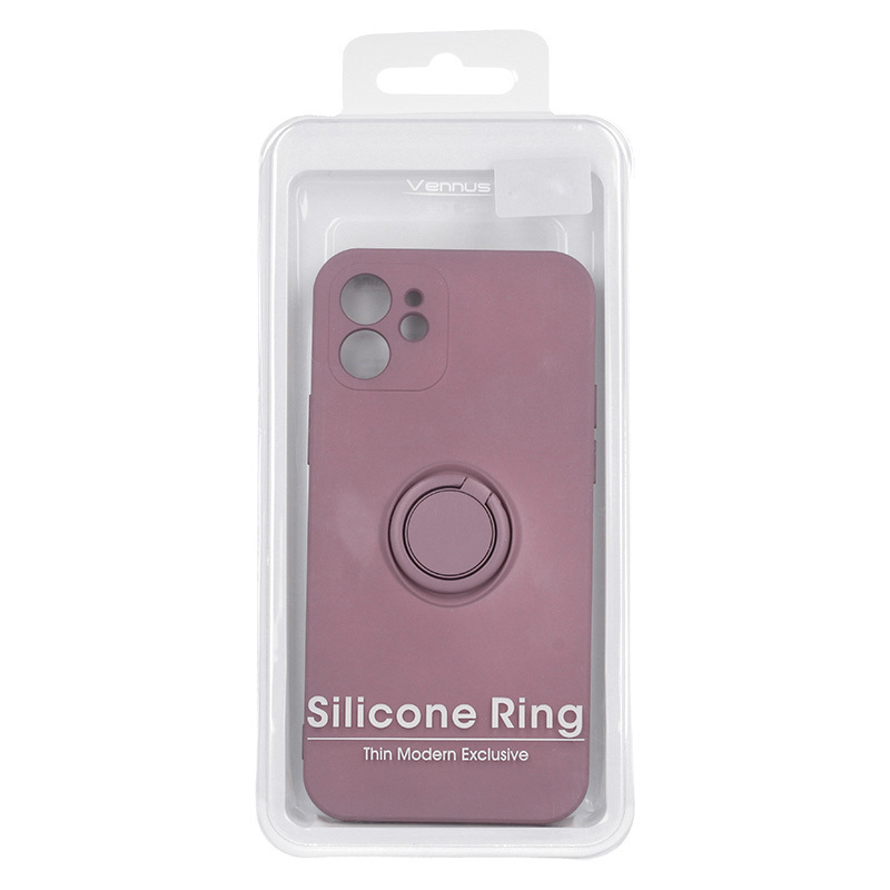 Pokrowiec Vennus Silicone Ring fioletowy Xiaomi Redmi Note 10 Pro / 11