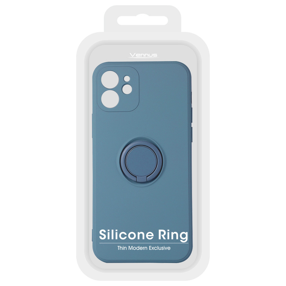 Pokrowiec Vennus Silicone Ring niebieski Apple iPhone SE 2022 / 11