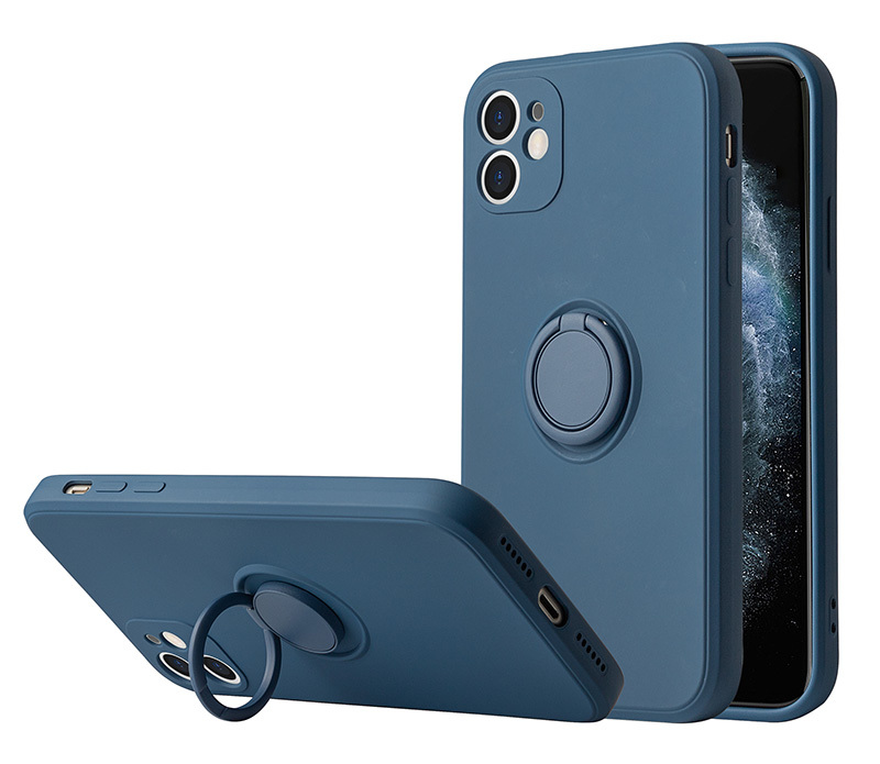Pokrowiec Vennus Silicone Ring niebieski Apple iPhone XR / 2