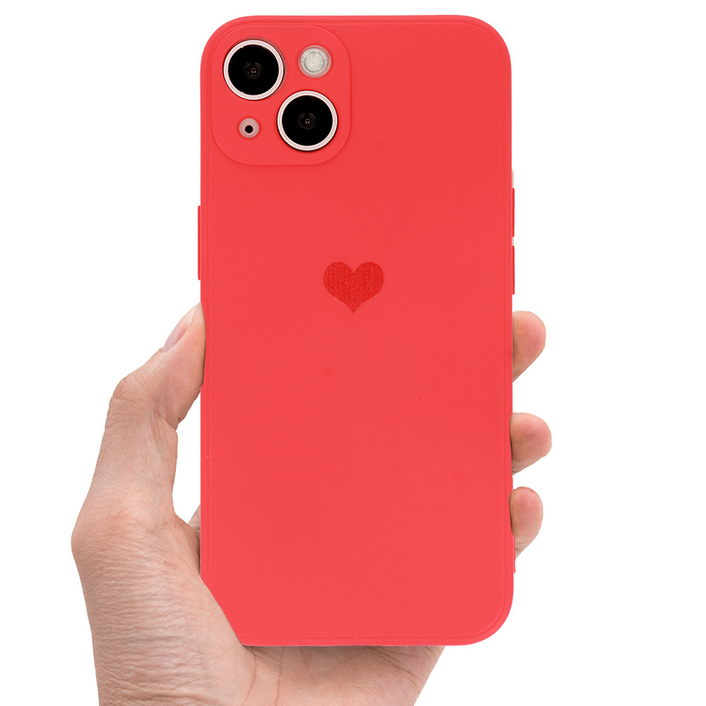 Pokrowiec Vennus Silicone Serce czerwony Apple iPhone 12 Pro Max / 6