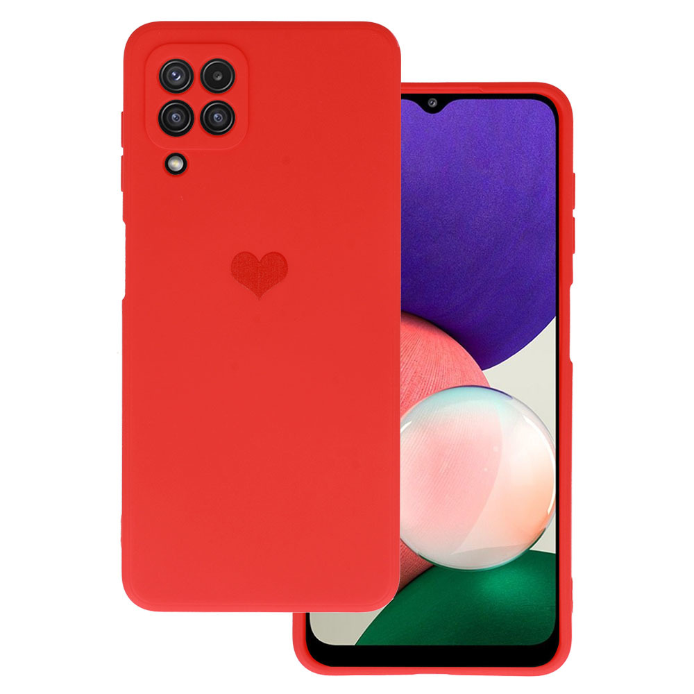 Pokrowiec Vennus Silicone Serce czerwony Samsung Galaxy M22 4G