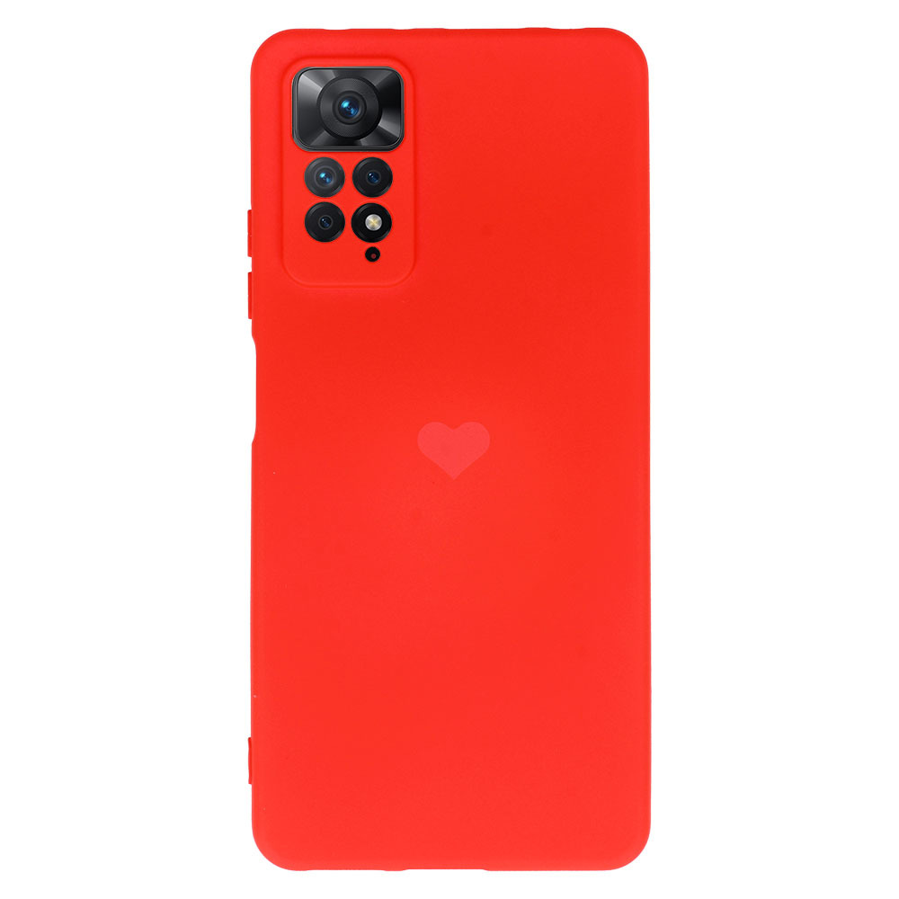 Pokrowiec Vennus Silicone Serce czerwony Xiaomi Redmi Note 11 Pro / 2