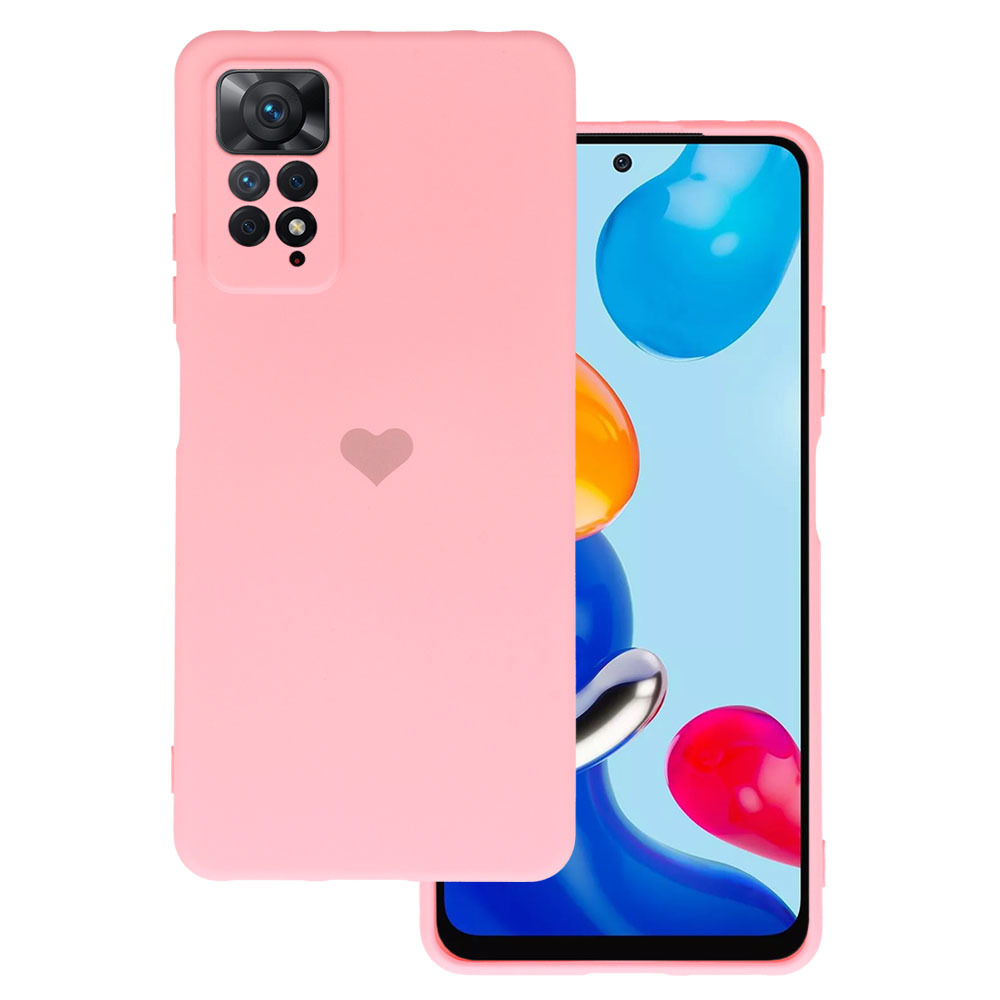 Pokrowiec Vennus Silicone Serce r�owy Xiaomi Redmi Note 11