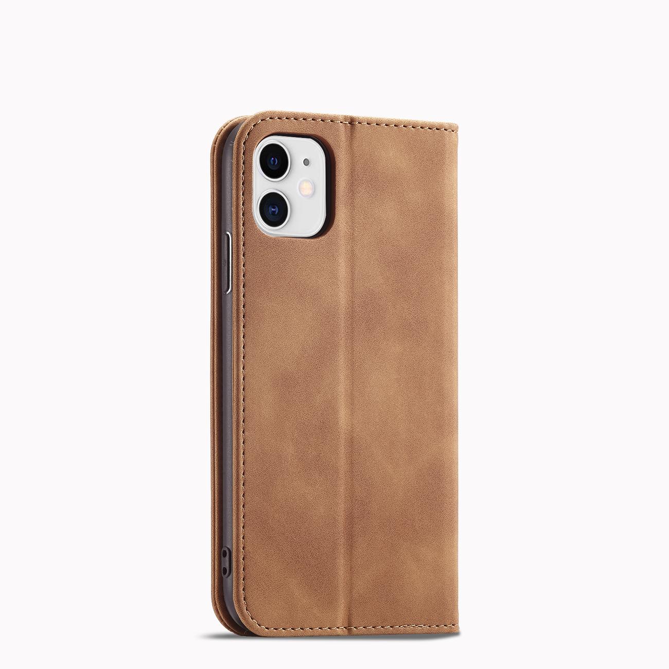 Pokrowiec Wallet Magnet br�zowy Apple iPhone 12 / 5