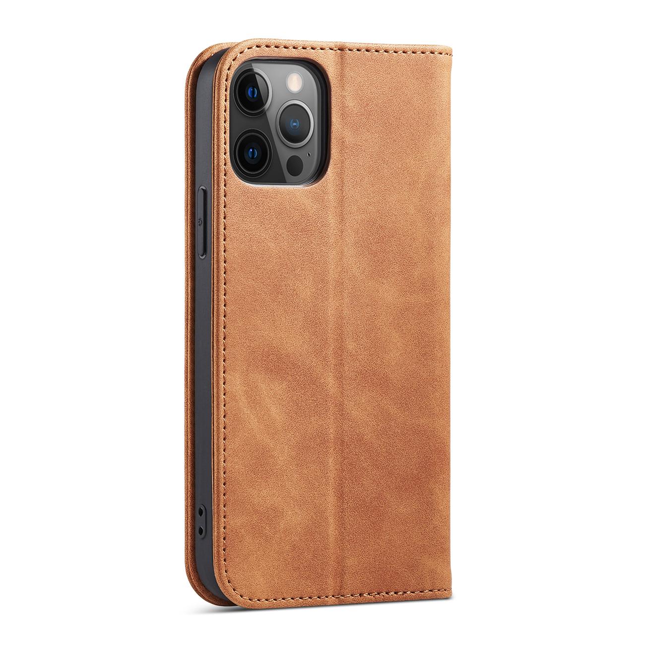 Pokrowiec Wallet Magnet brązowy Apple iPhone 12 Pro / 8 Pokrowiec Wallet Magnet brązowy Apple iPhone 12 Pro / 8