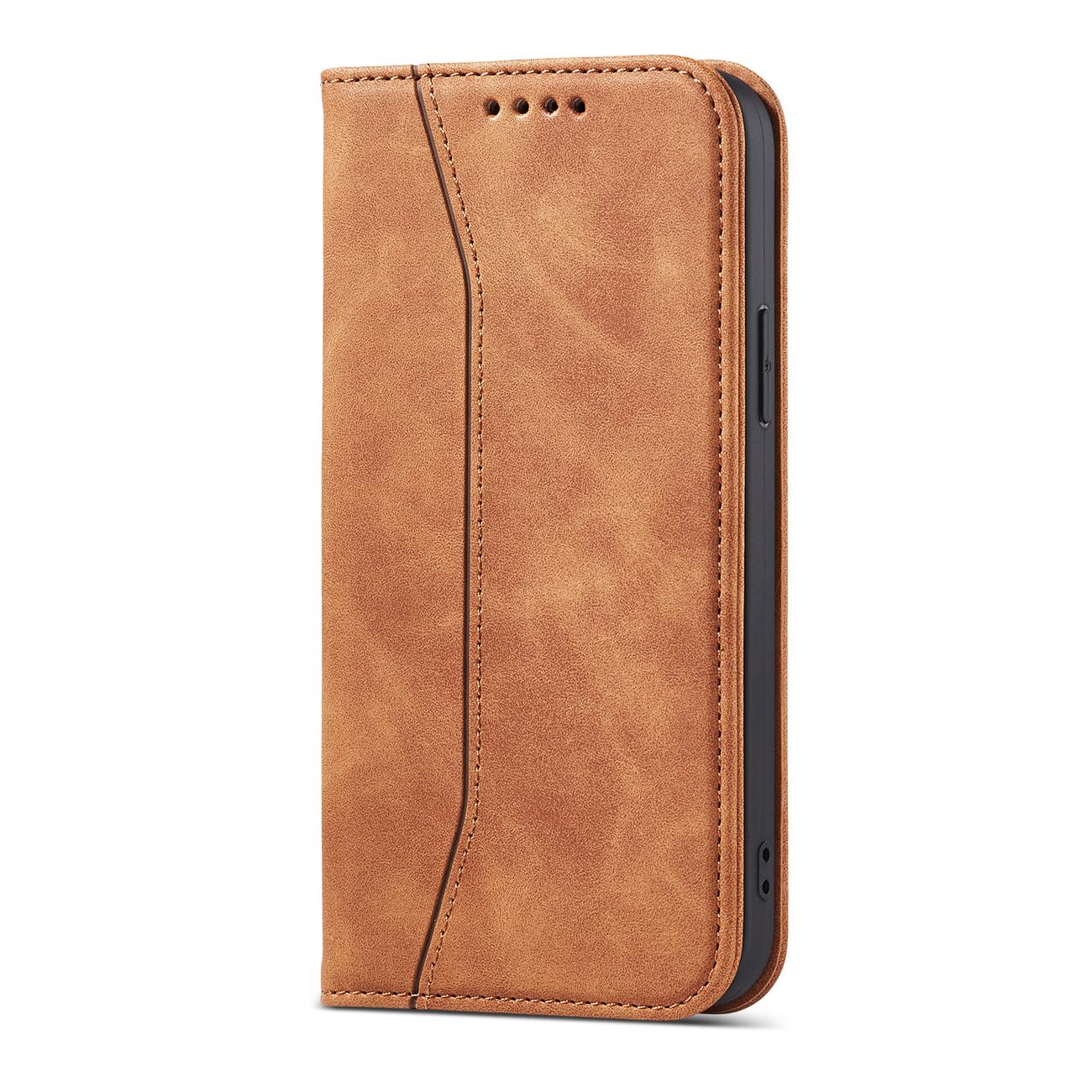 Pokrowiec Wallet Magnet brązowy Apple iPhone 12 Pro / 9 Pokrowiec Wallet Magnet brązowy Apple iPhone 12 Pro / 9