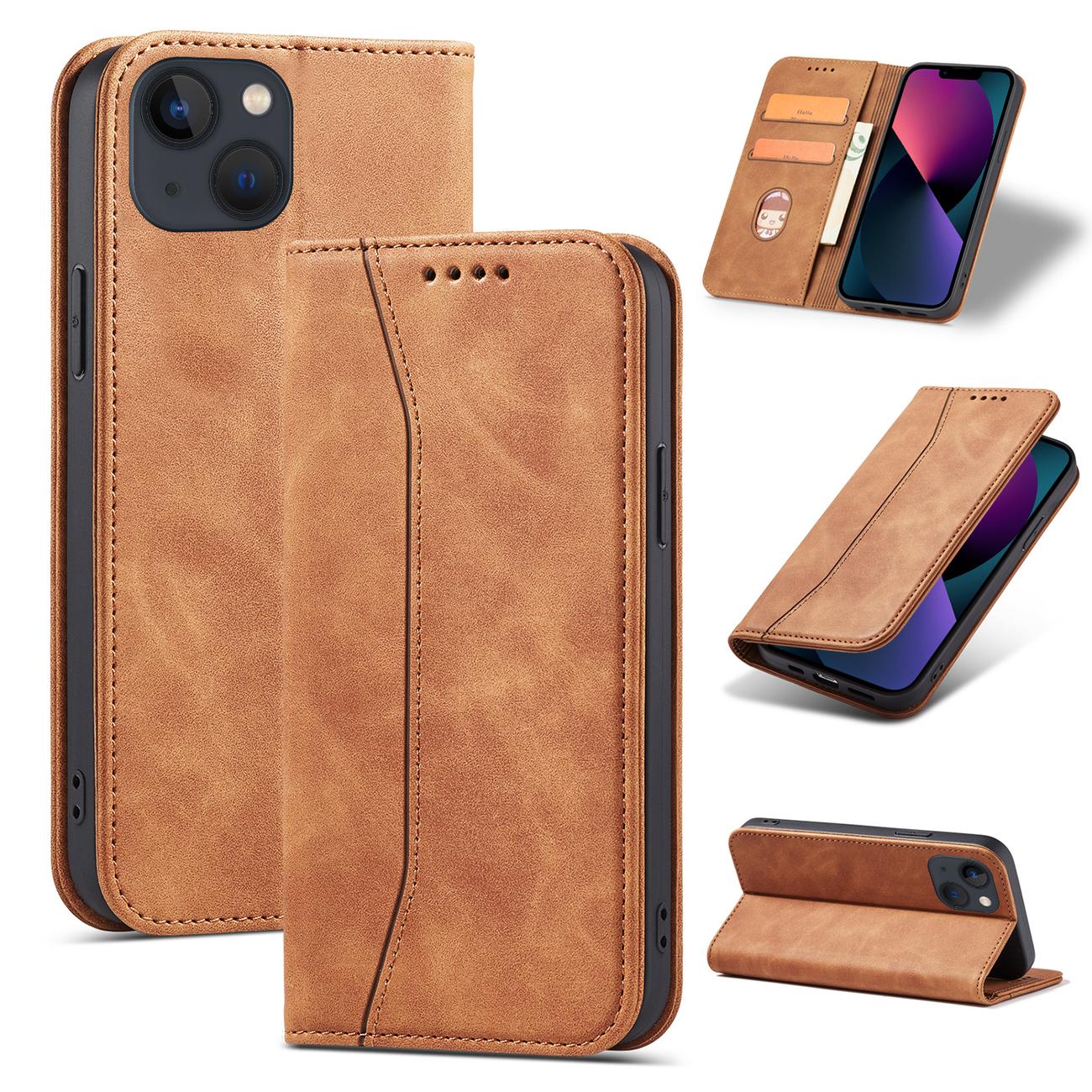 Pokrowiec Wallet Magnet brązowy Apple iPhone 13 / 11 Pokrowiec Wallet Magnet brązowy Apple iPhone 13 / 11