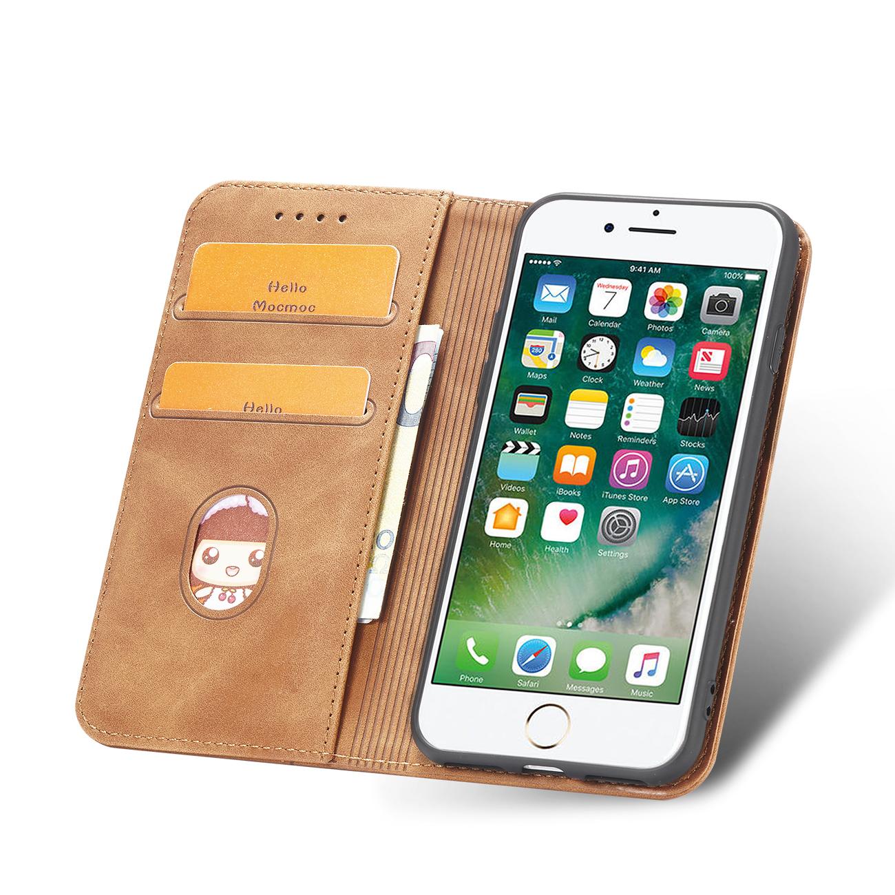 Pokrowiec Wallet Magnet br�zowy Apple iPhone SE 2020 / 9