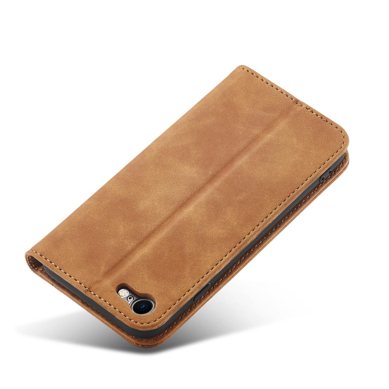 Pokrowiec Wallet Magnet brązowy Apple iPhone SE 2022 / 4 Pokrowiec Wallet Magnet brązowy Apple iPhone SE 2022 / 4