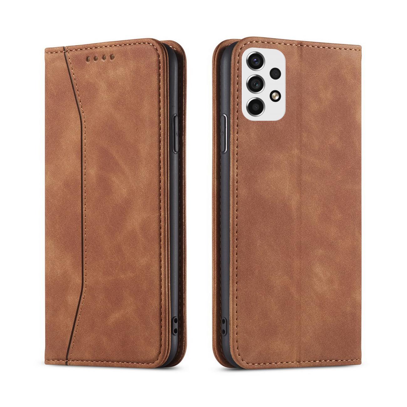 Pokrowiec Wallet Magnet br�zowy Samsung Galaxy A53 5G