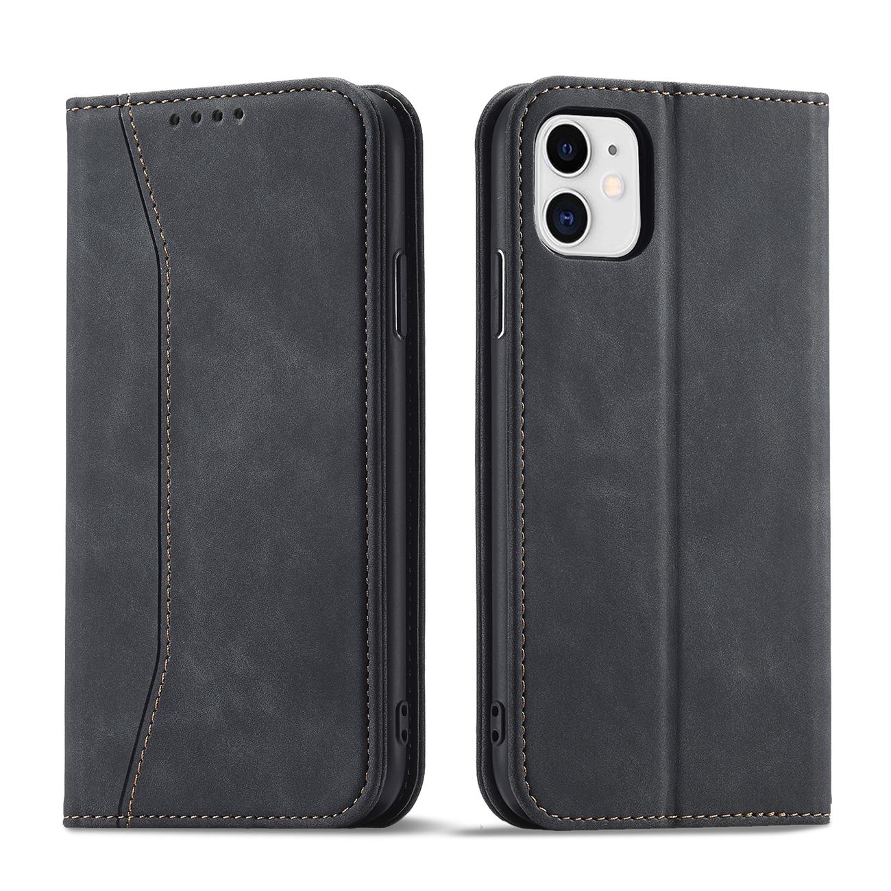 Pokrowiec Wallet Magnet czarny Apple iPhone 12