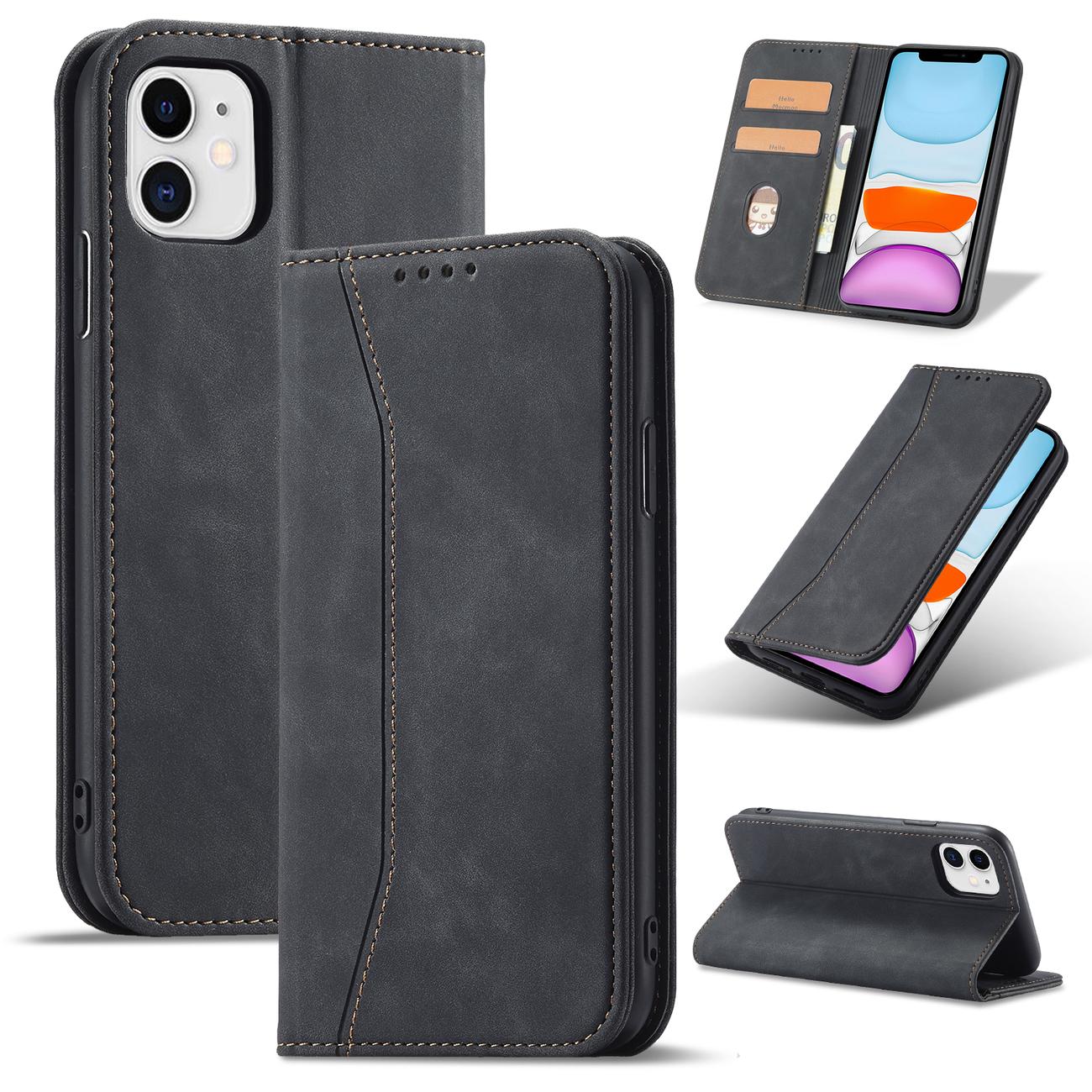 Pokrowiec Wallet Magnet czarny Apple iPhone 12 / 2