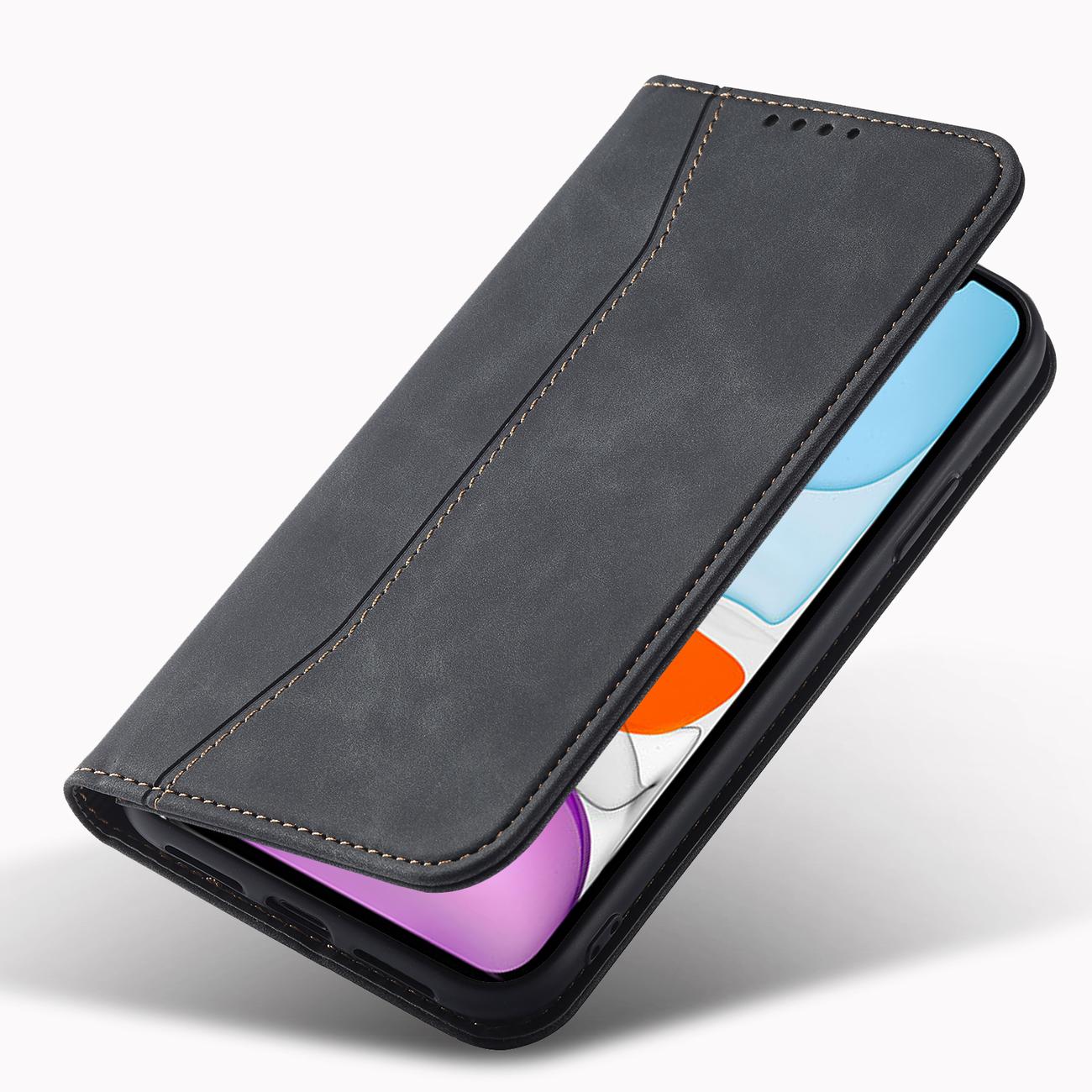 Pokrowiec Wallet Magnet czarny Apple iPhone 12 / 5