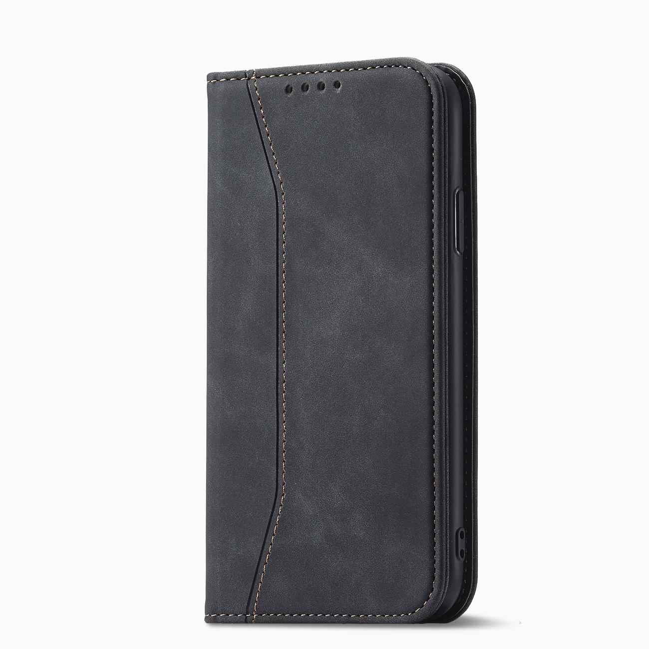 Pokrowiec Wallet Magnet czarny Apple iPhone 12 / 7
