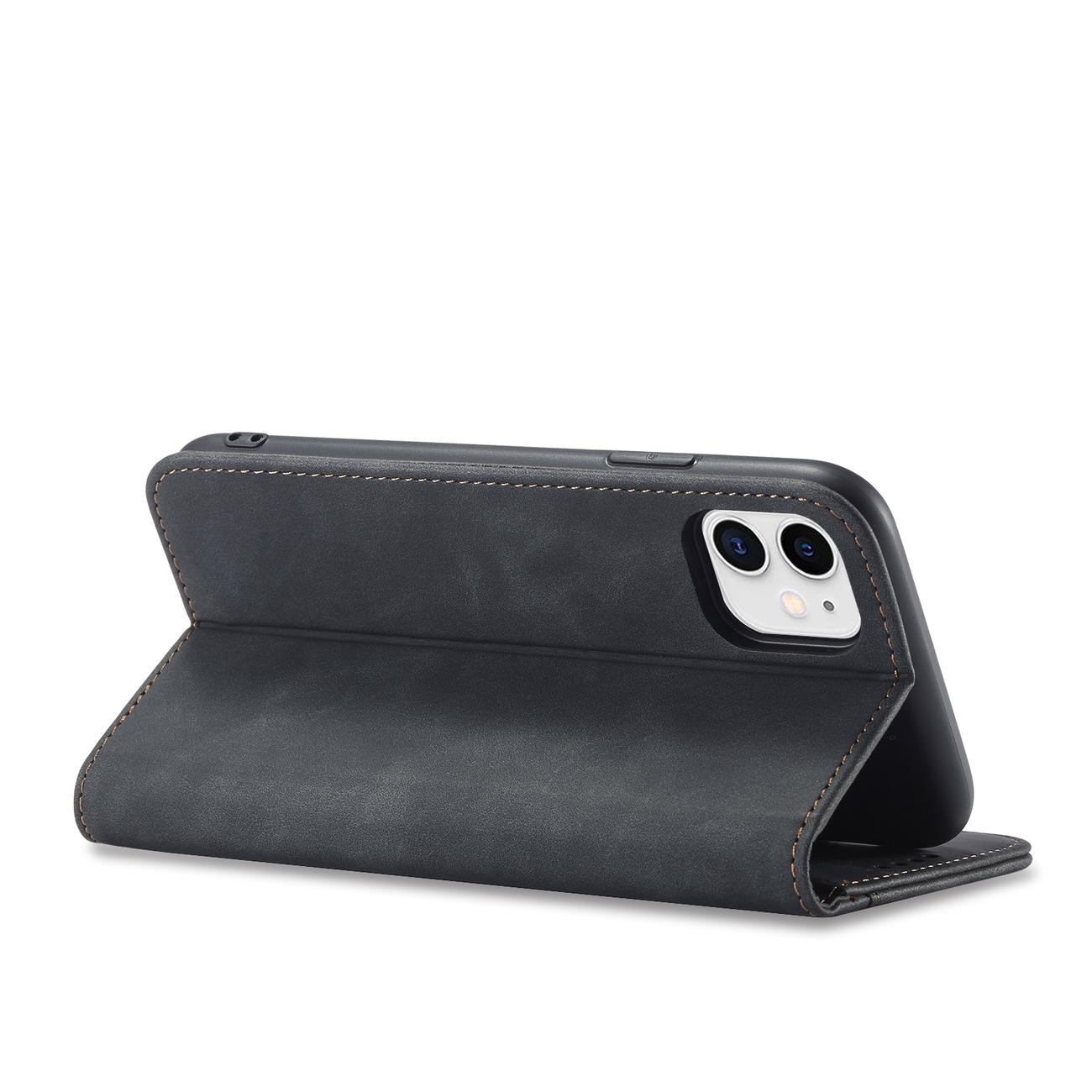 Pokrowiec Wallet Magnet czarny Apple iPhone 12 / 8