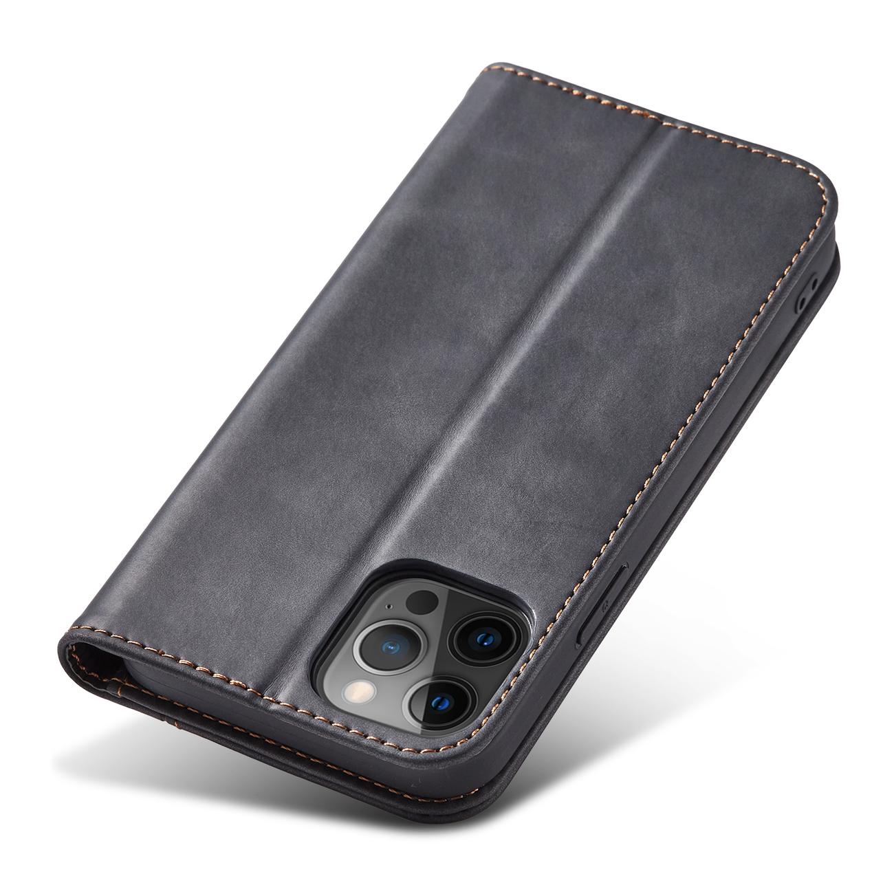 Pokrowiec Wallet Magnet czarny Apple iPhone 12 Pro / 4 Pokrowiec Wallet Magnet czarny Apple iPhone 12 Pro / 4