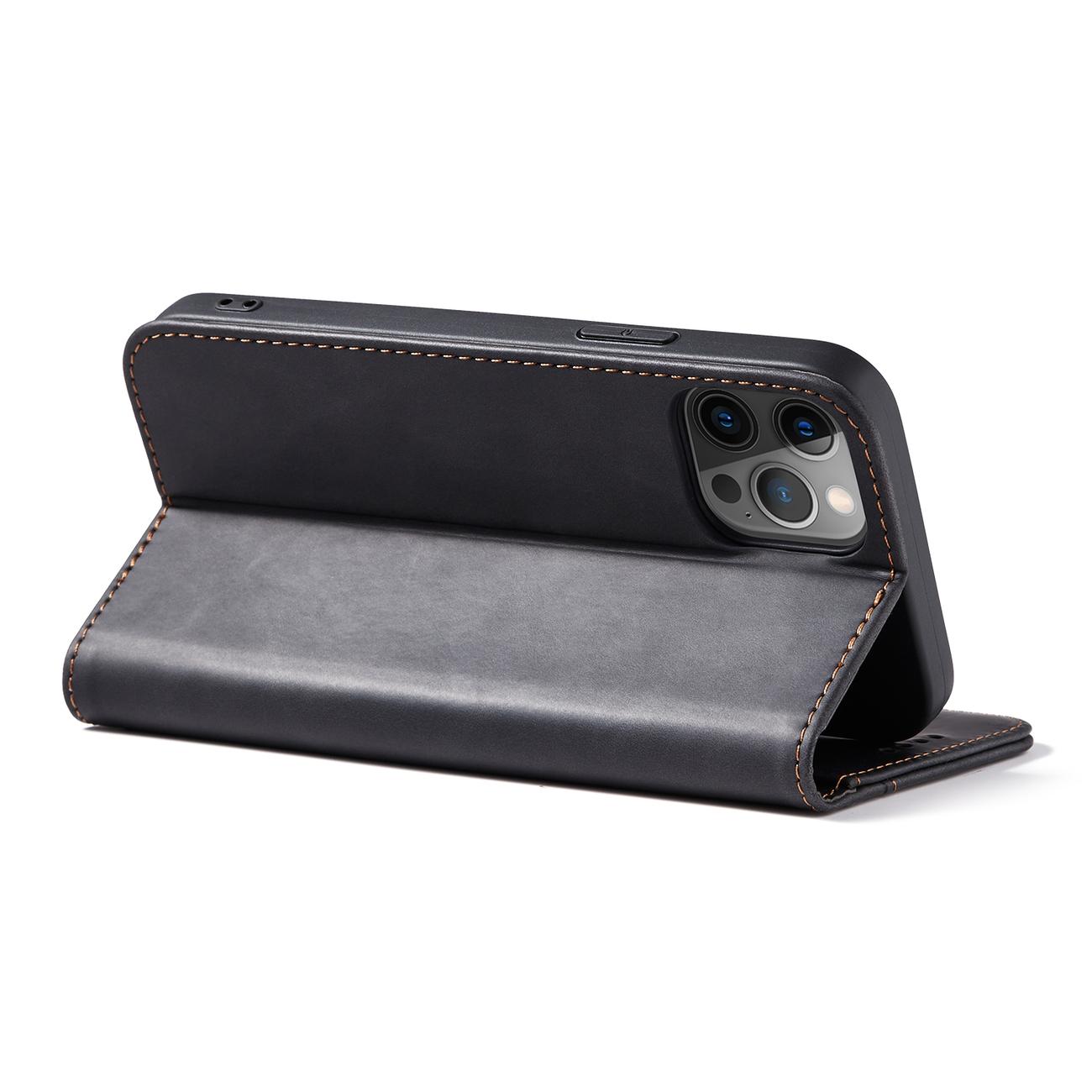 Pokrowiec Wallet Magnet czarny Apple iPhone 12 Pro / 7 Pokrowiec Wallet Magnet czarny Apple iPhone 12 Pro / 7