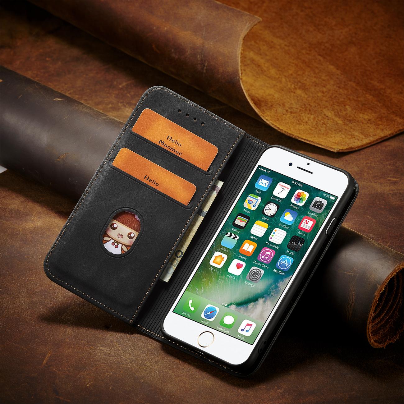 Pokrowiec Wallet Magnet czarny Apple iPhone 7 / 9 Pokrowiec Wallet Magnet czarny Apple iPhone 7 / 9