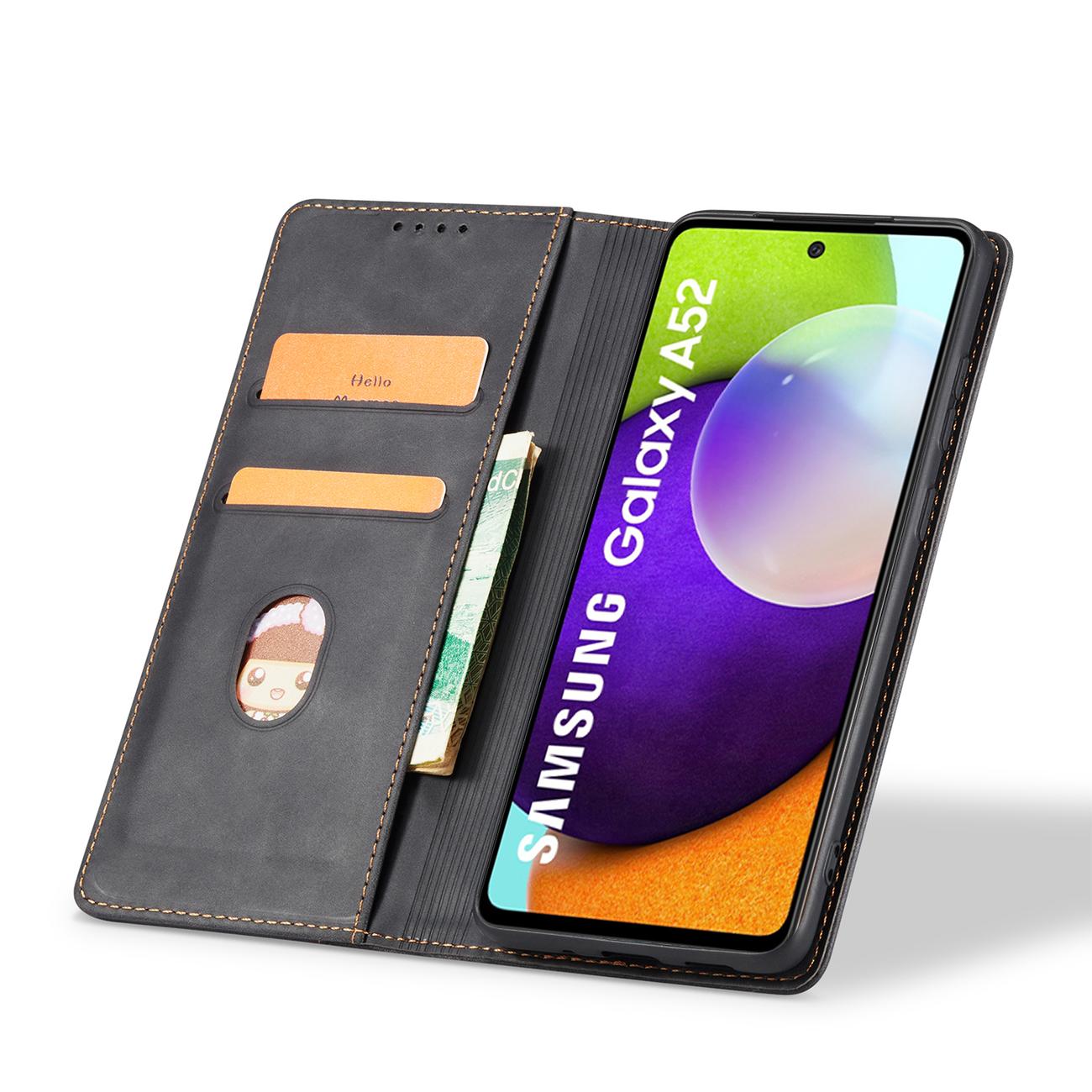 Pokrowiec Wallet Magnet czarny Samsung A52 / 4
