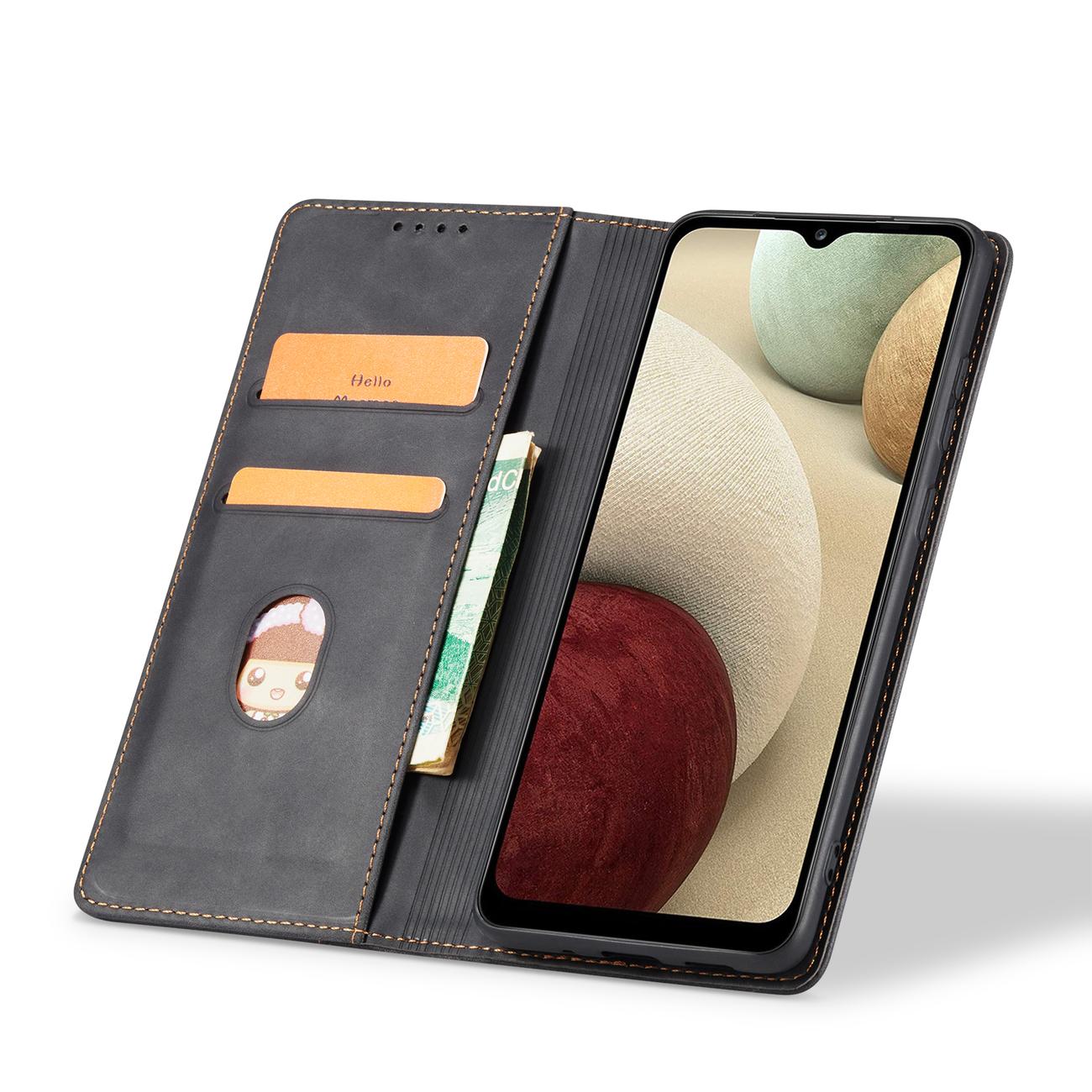 Pokrowiec Wallet Magnet czarny Samsung Galaxy A12 5G / 12