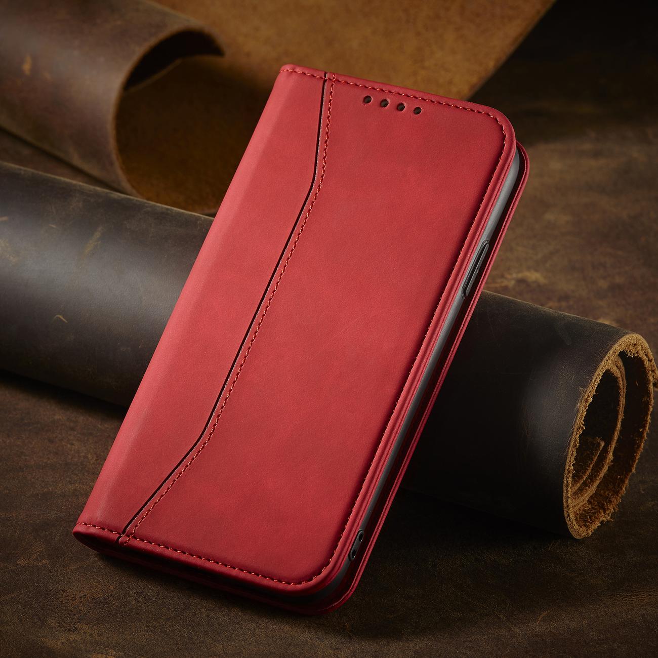 Pokrowiec Wallet Magnet czerwony Apple iPhone 12 / 12