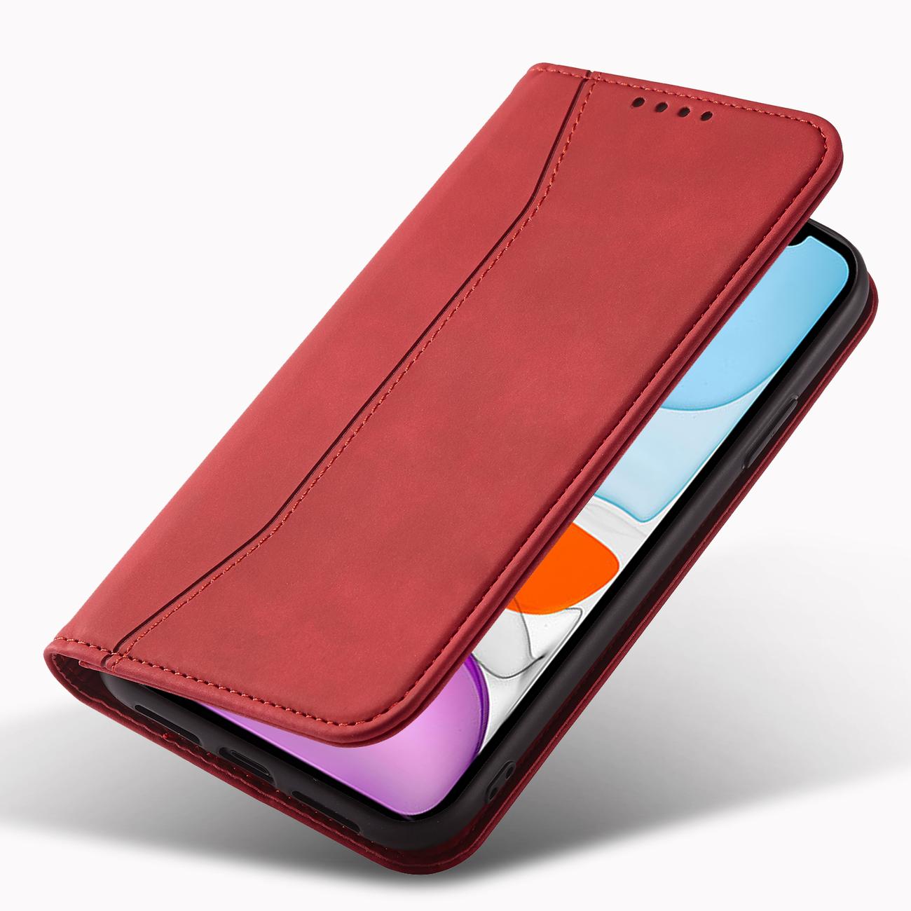 Pokrowiec Wallet Magnet czerwony Apple iPhone 12 / 7