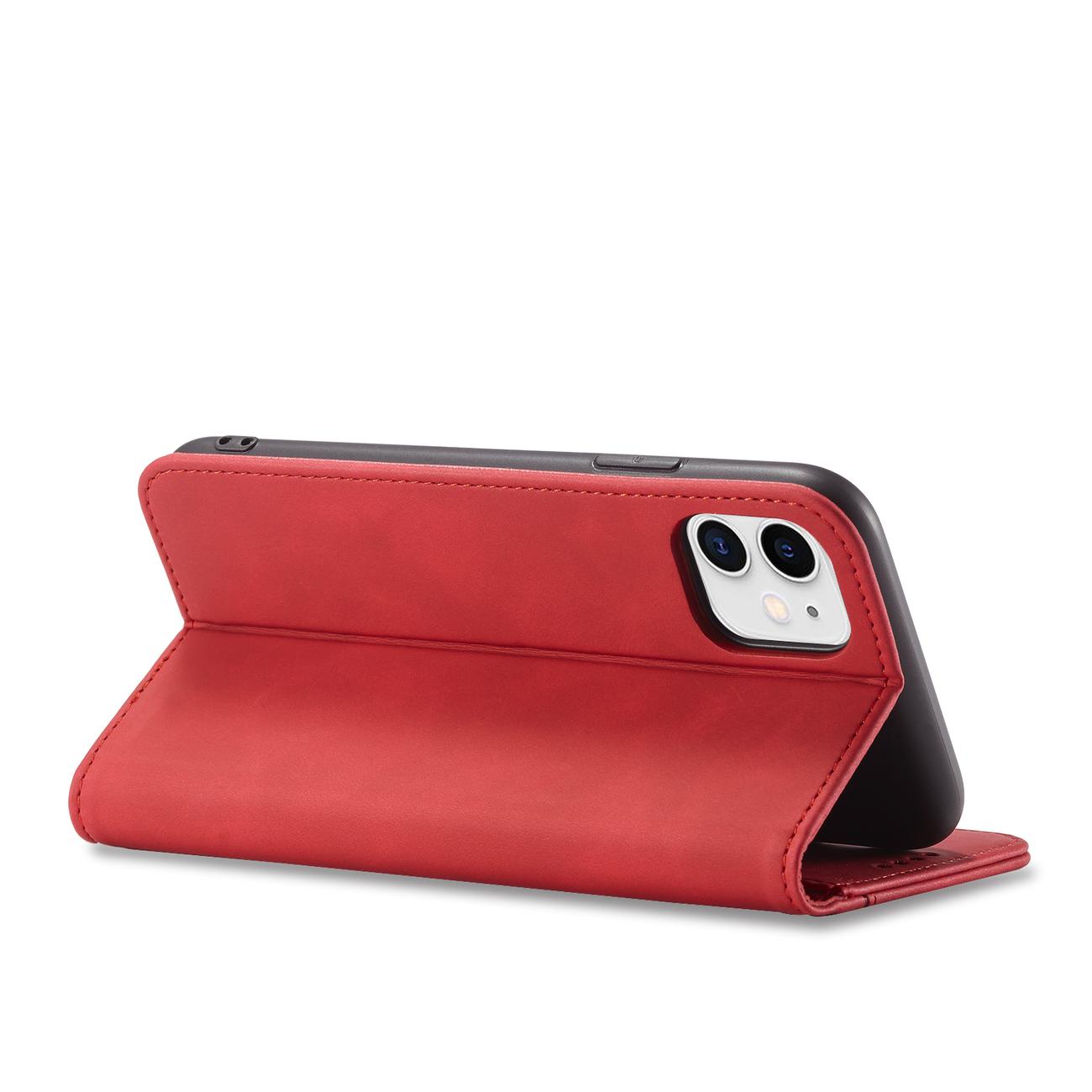 Pokrowiec Wallet Magnet czerwony Apple iPhone 12 / 8