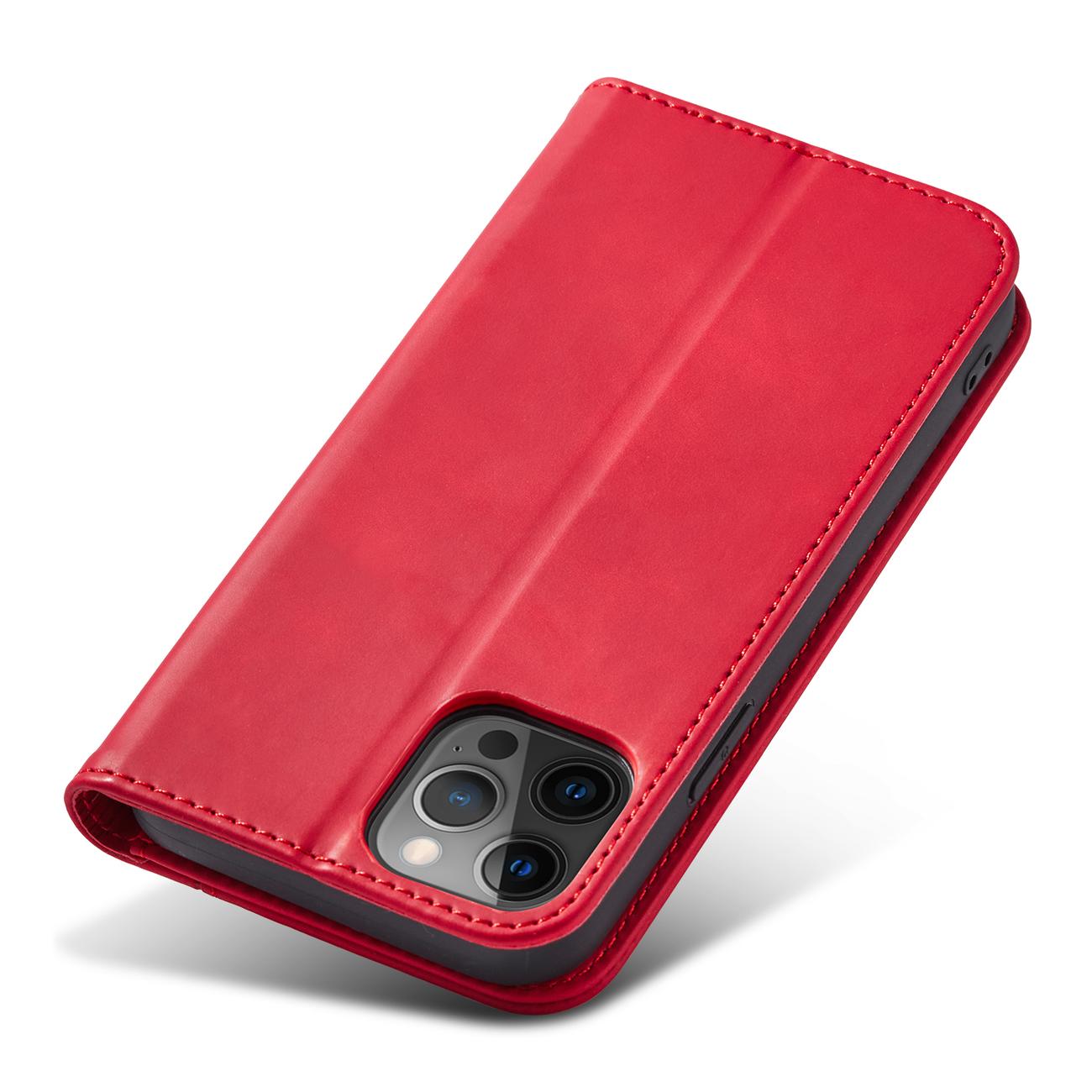 Pokrowiec Wallet Magnet czerwony Apple iPhone 12 Pro / 4 Pokrowiec Wallet Magnet czerwony Apple iPhone 12 Pro / 4