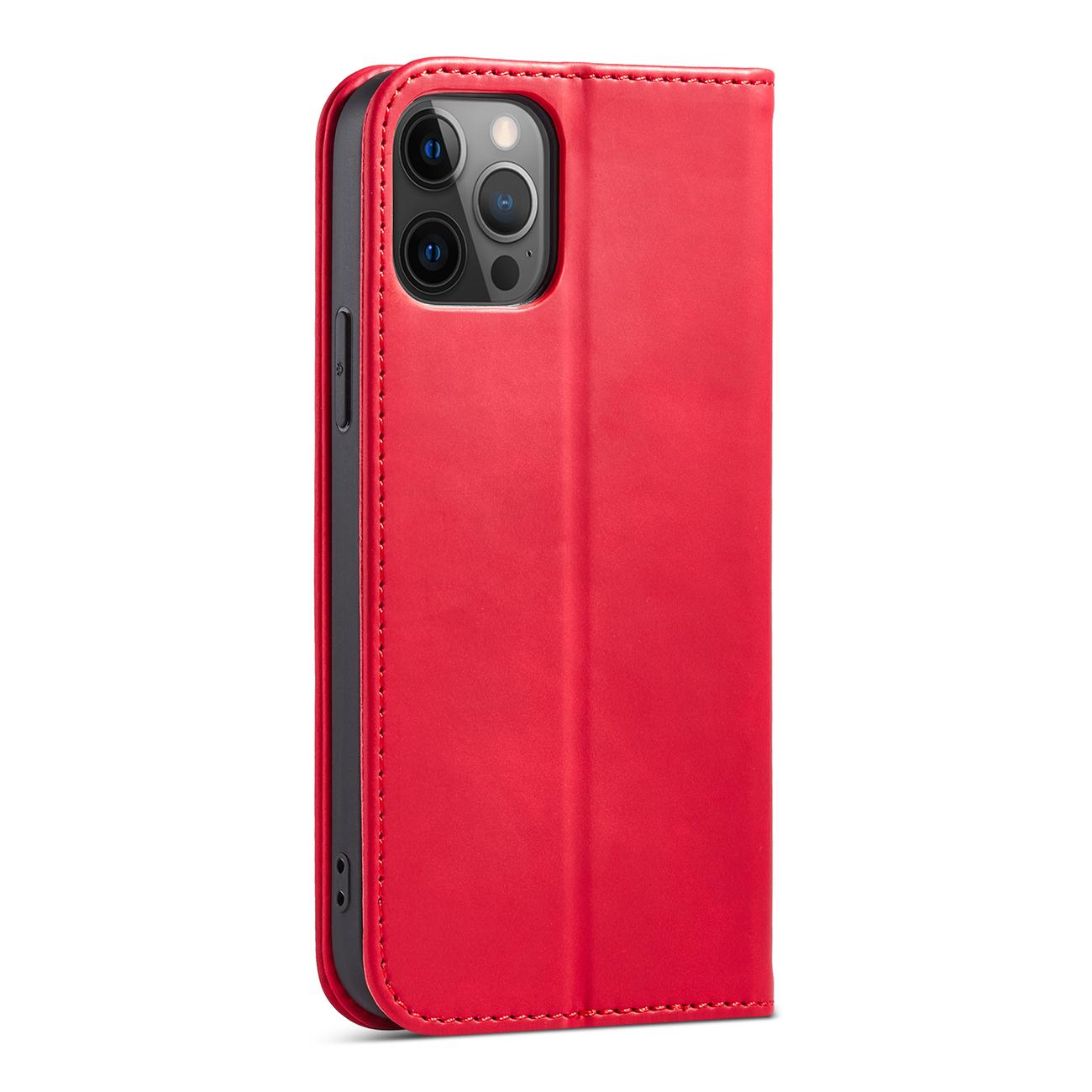 Pokrowiec Wallet Magnet czerwony Apple iPhone 12 Pro / 7 Pokrowiec Wallet Magnet czerwony Apple iPhone 12 Pro / 7