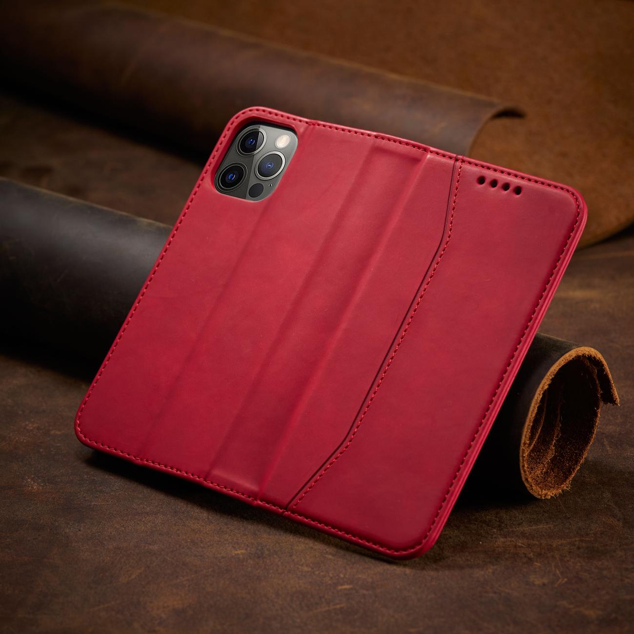 Pokrowiec Wallet Magnet czerwony Apple iPhone 12 Pro Max / 8