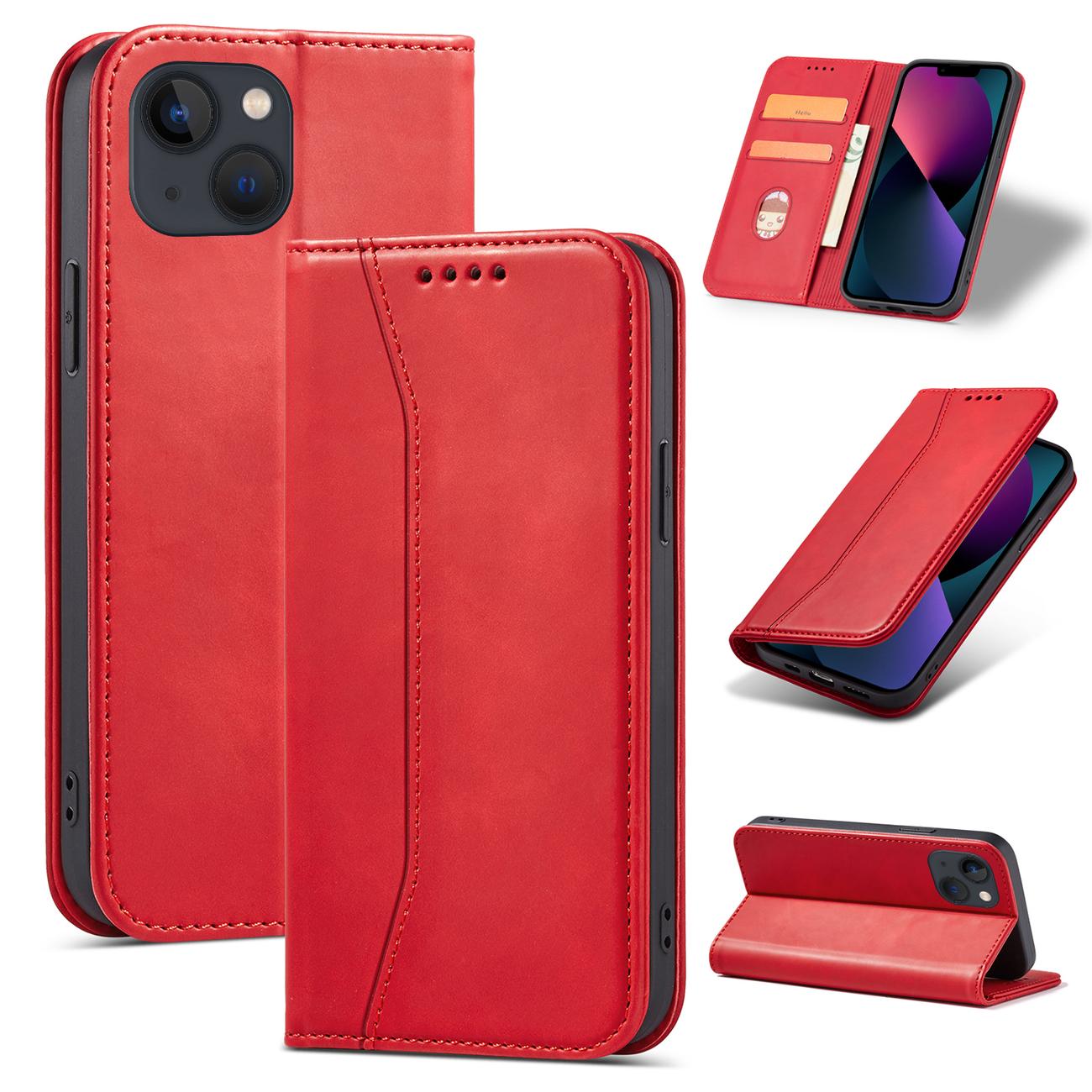Pokrowiec Wallet Magnet czerwony Apple iPhone 13 / 11