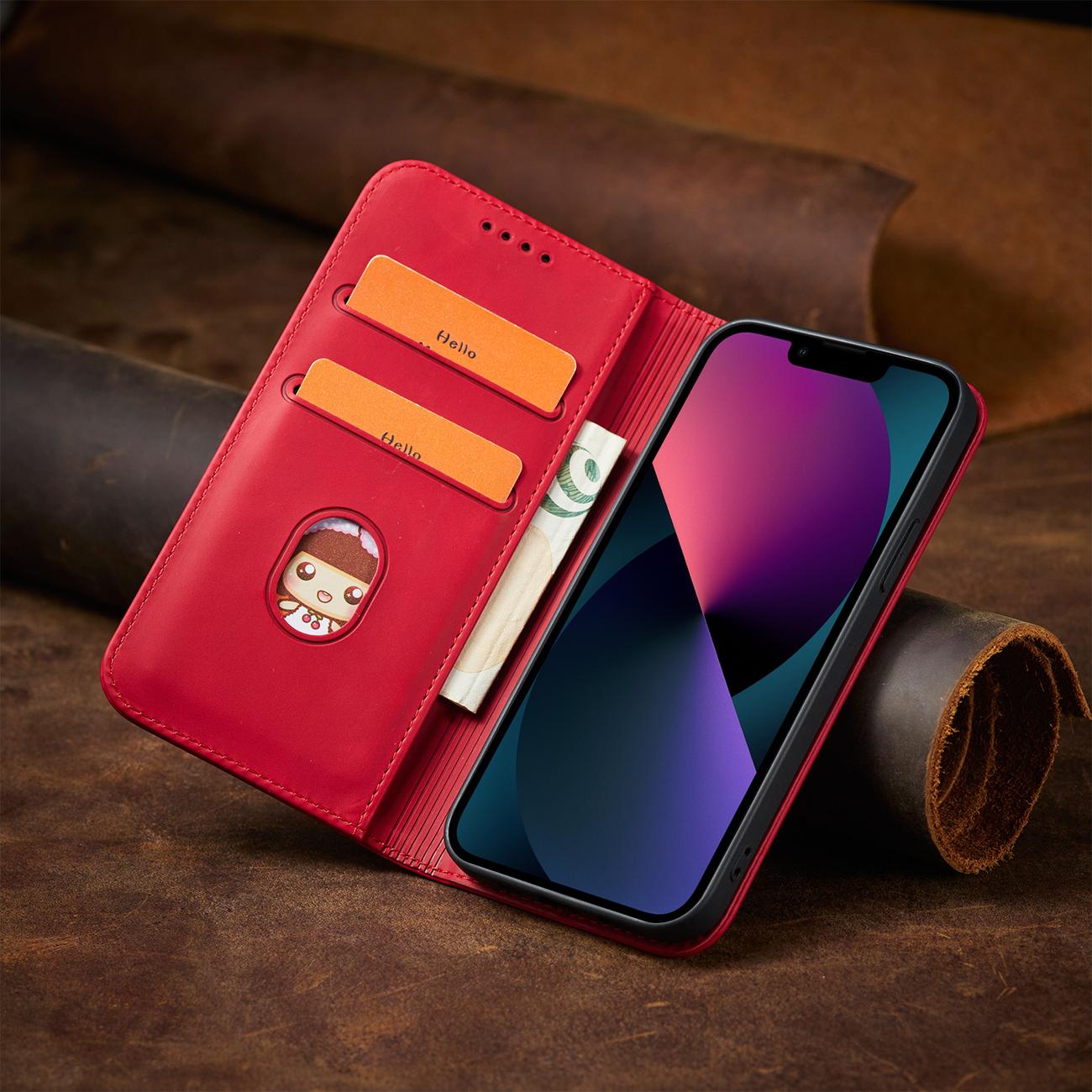 Pokrowiec Wallet Magnet czerwony Apple iPhone 13 / 7