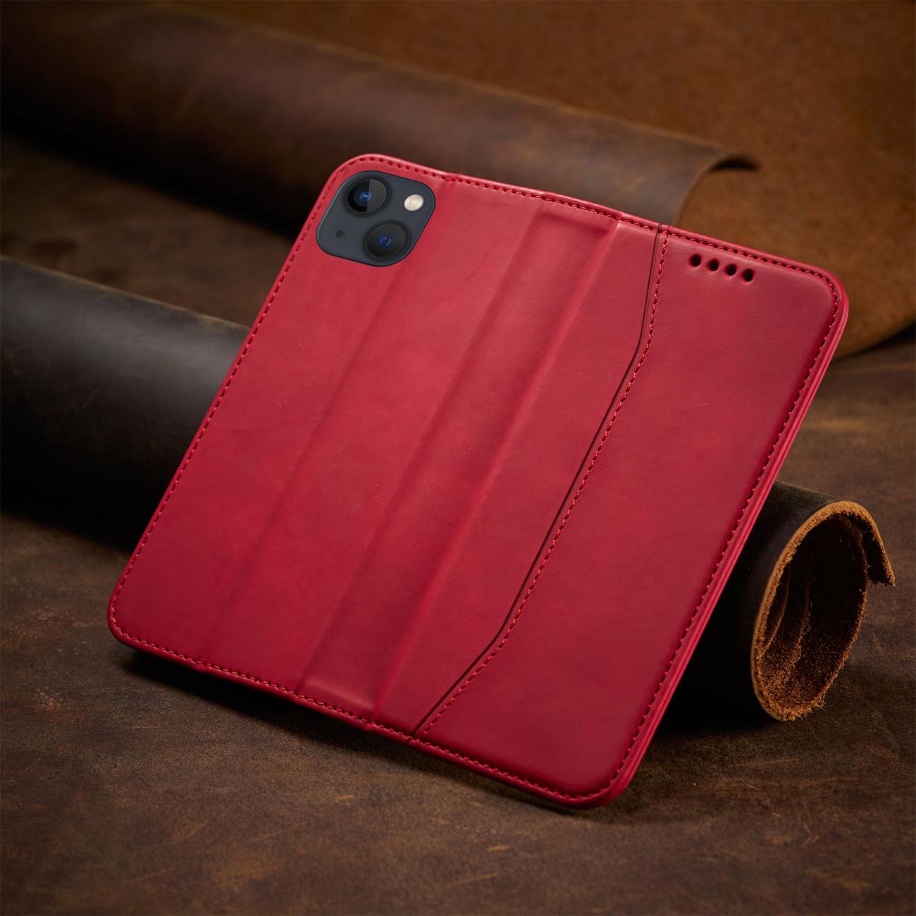 Pokrowiec Wallet Magnet czerwony Apple iPhone 13 Mini / 9 Pokrowiec Wallet Magnet czerwony Apple iPhone 13 Mini / 9