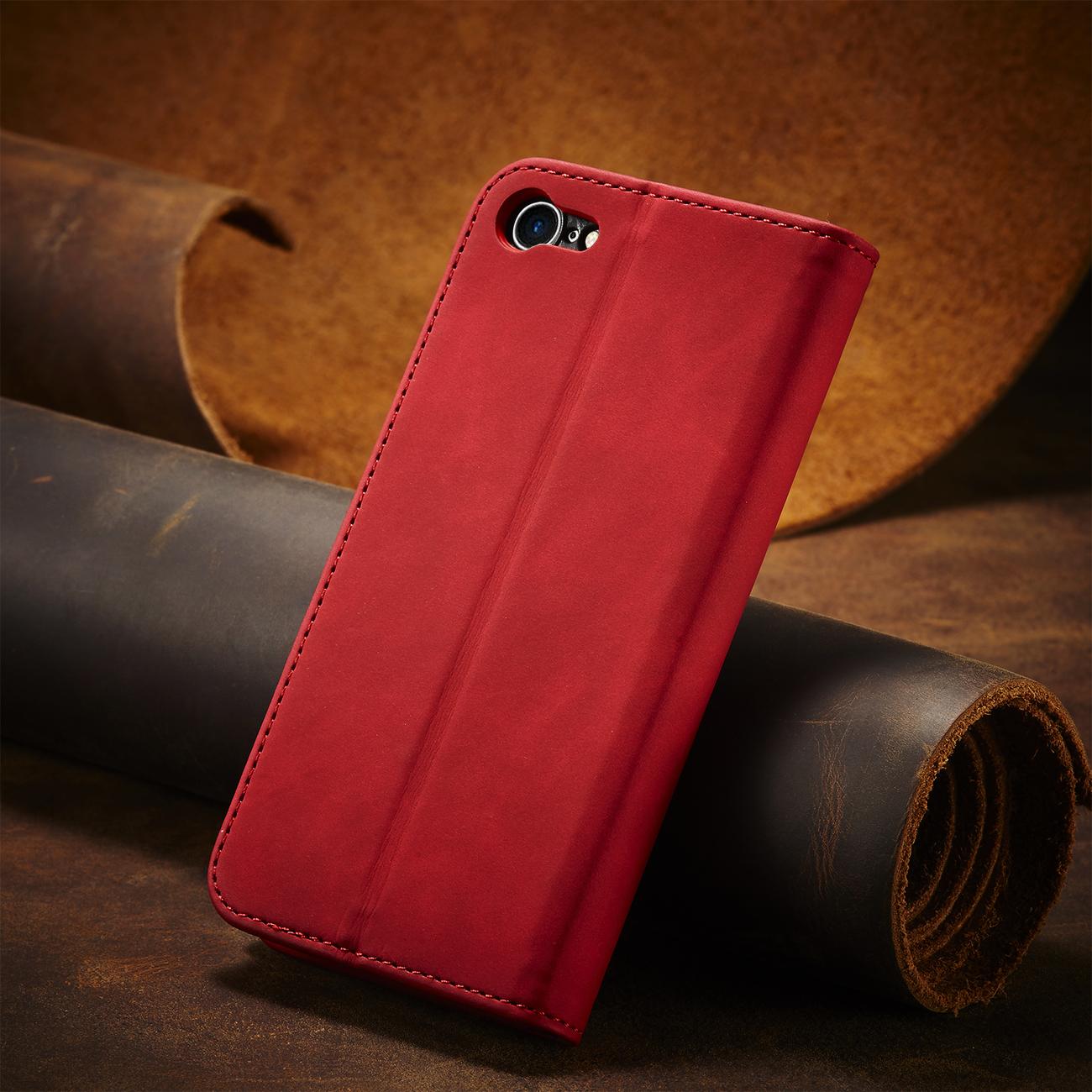 Pokrowiec Wallet Magnet czerwony Apple iPhone 7 / 10 Pokrowiec Wallet Magnet czerwony Apple iPhone 7 / 10