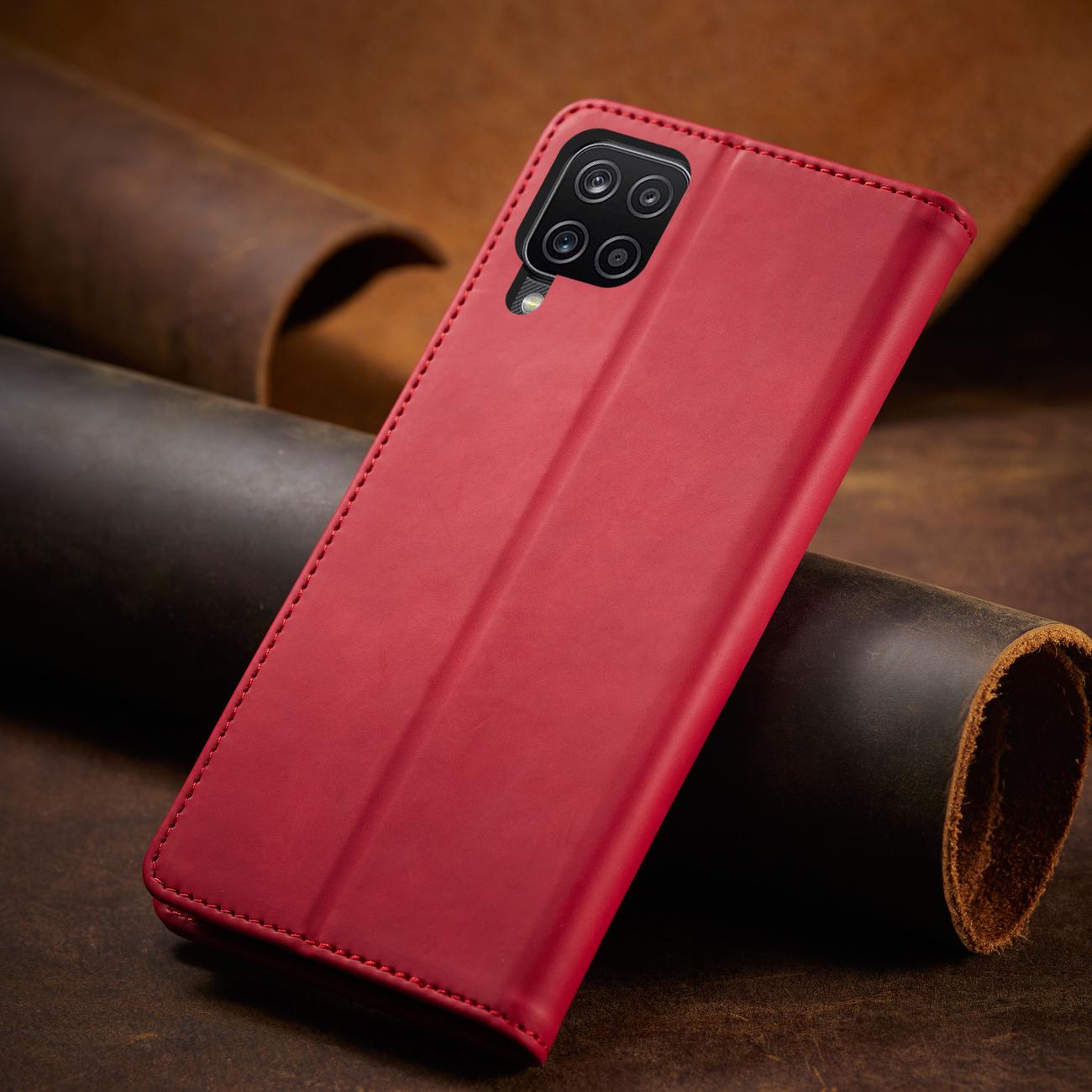 Pokrowiec Wallet Magnet czerwony Samsung Galaxy A12 5G / 11