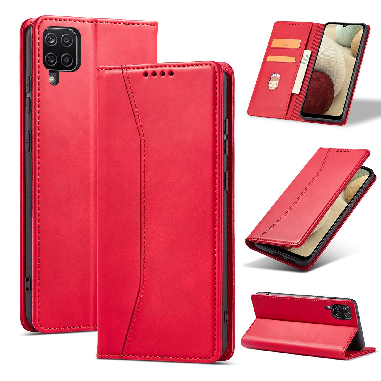 Pokrowiec Wallet Magnet czerwony Samsung Galaxy A12 5G / 3