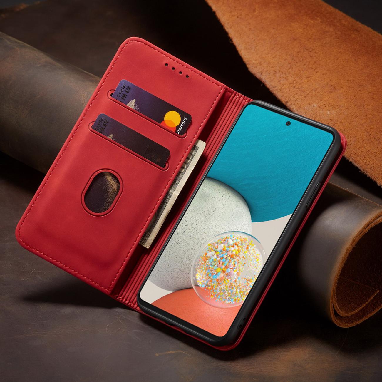 Pokrowiec Wallet Magnet czerwony Samsung Galaxy A53 5G / 10
