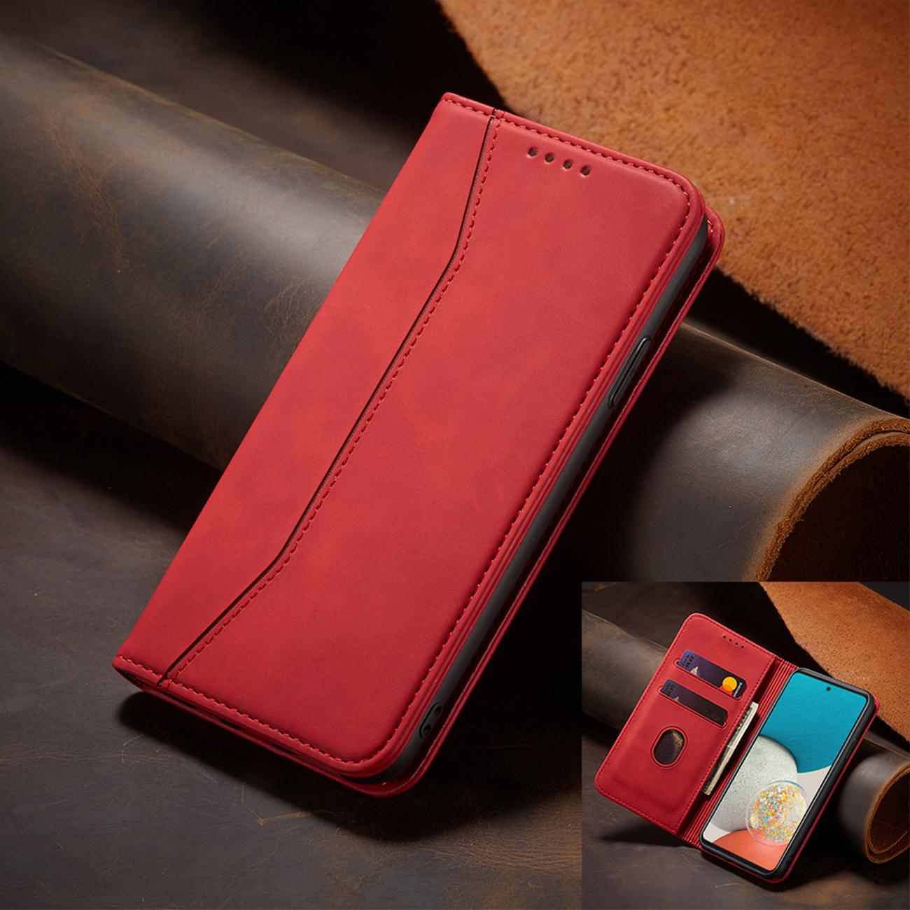 Pokrowiec Wallet Magnet czerwony Samsung Galaxy A53 5G / 3