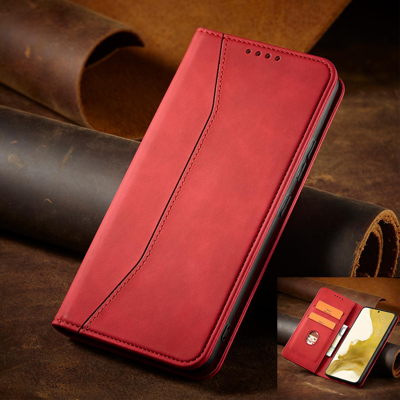Pokrowiec Wallet Magnet czerwony Samsung Galaxy S22 / 11