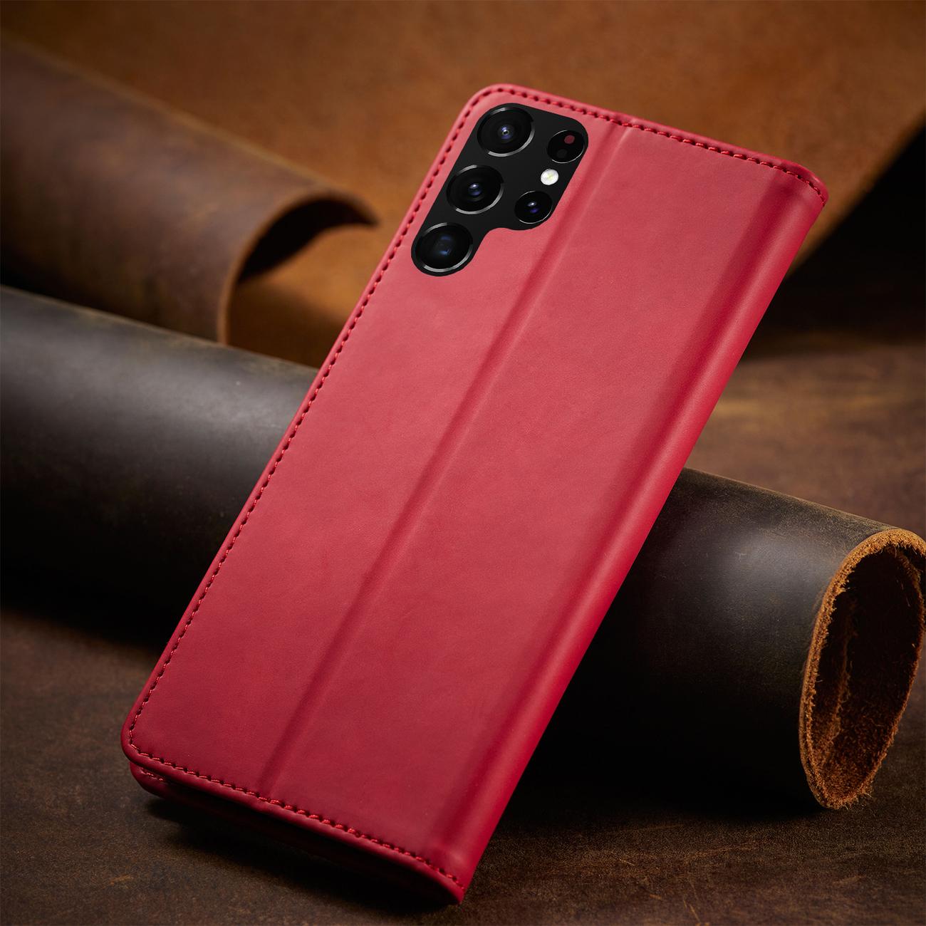 Pokrowiec Wallet Magnet czerwony Samsung Galaxy S22 Ultra / 8