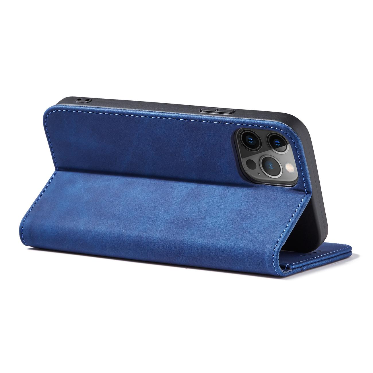 Pokrowiec Wallet Magnet niebieski Apple iPhone 12 Pro / 10 Pokrowiec Wallet Magnet niebieski Apple iPhone 12 Pro / 10