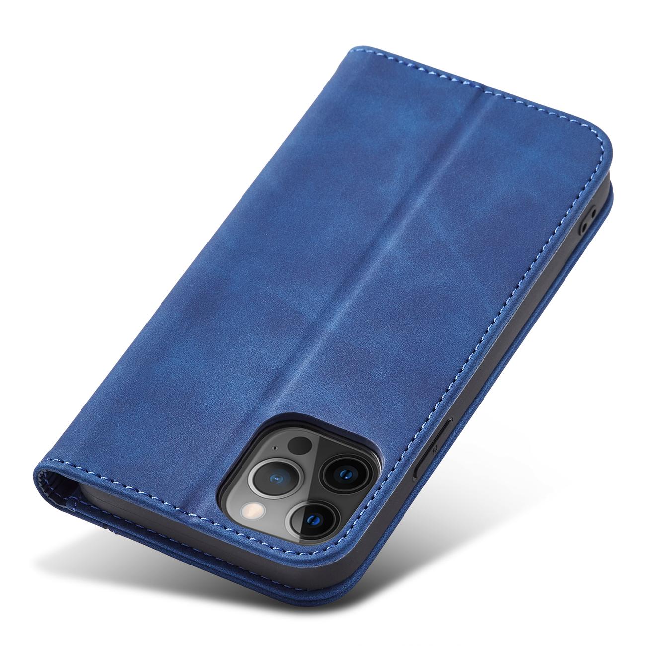 Pokrowiec Wallet Magnet niebieski Apple iPhone 12 Pro / 6 Pokrowiec Wallet Magnet niebieski Apple iPhone 12 Pro / 6